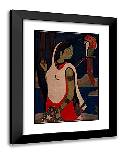 Black Modern Wood Frame with Double Matting