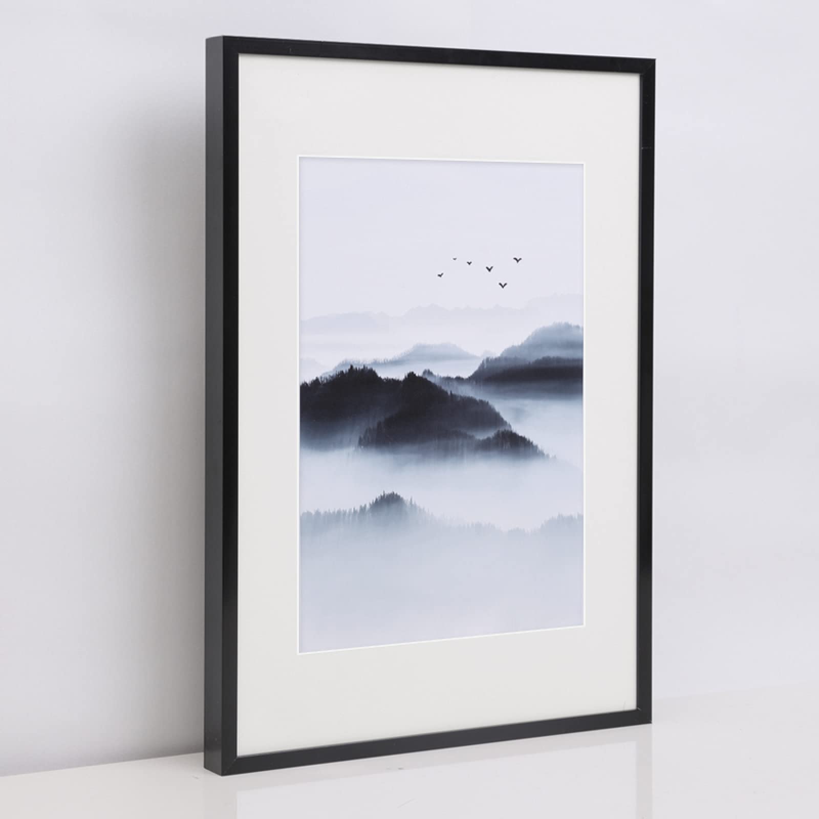 MEYYY A2 Poster Frame 42x59.4cm - Black Wall Mount Picture Frame for Certificates, Photos & Artwork - Perfect for Home, Office & Classroom Decor