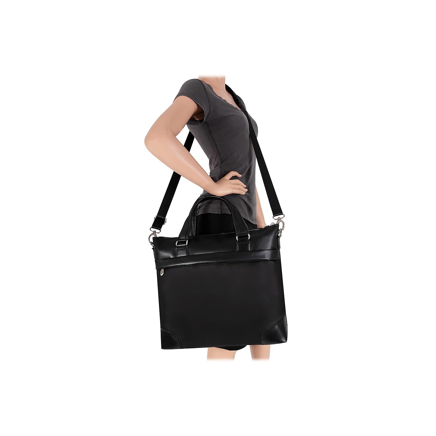 McKlein Eastward Nylon Laptop & Tablet Briefcase - Water-Resistant Business Bag for Men & Women - Perfect for Office, Travel, and Commuting