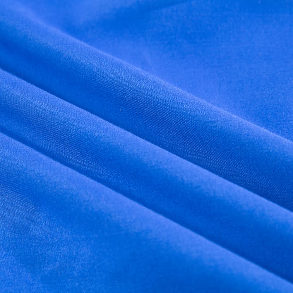 Vctops Waterproof Mattress Protector Queen Size - 18 Inch Deep Pocket, Breathable Fitted Sheet, Washable Mattress Pad Cover (Blue) - Ideal for Bedrooms, Guest Rooms & Dorm Rooms, Protects Against Spills, Allergens & Dust Mites