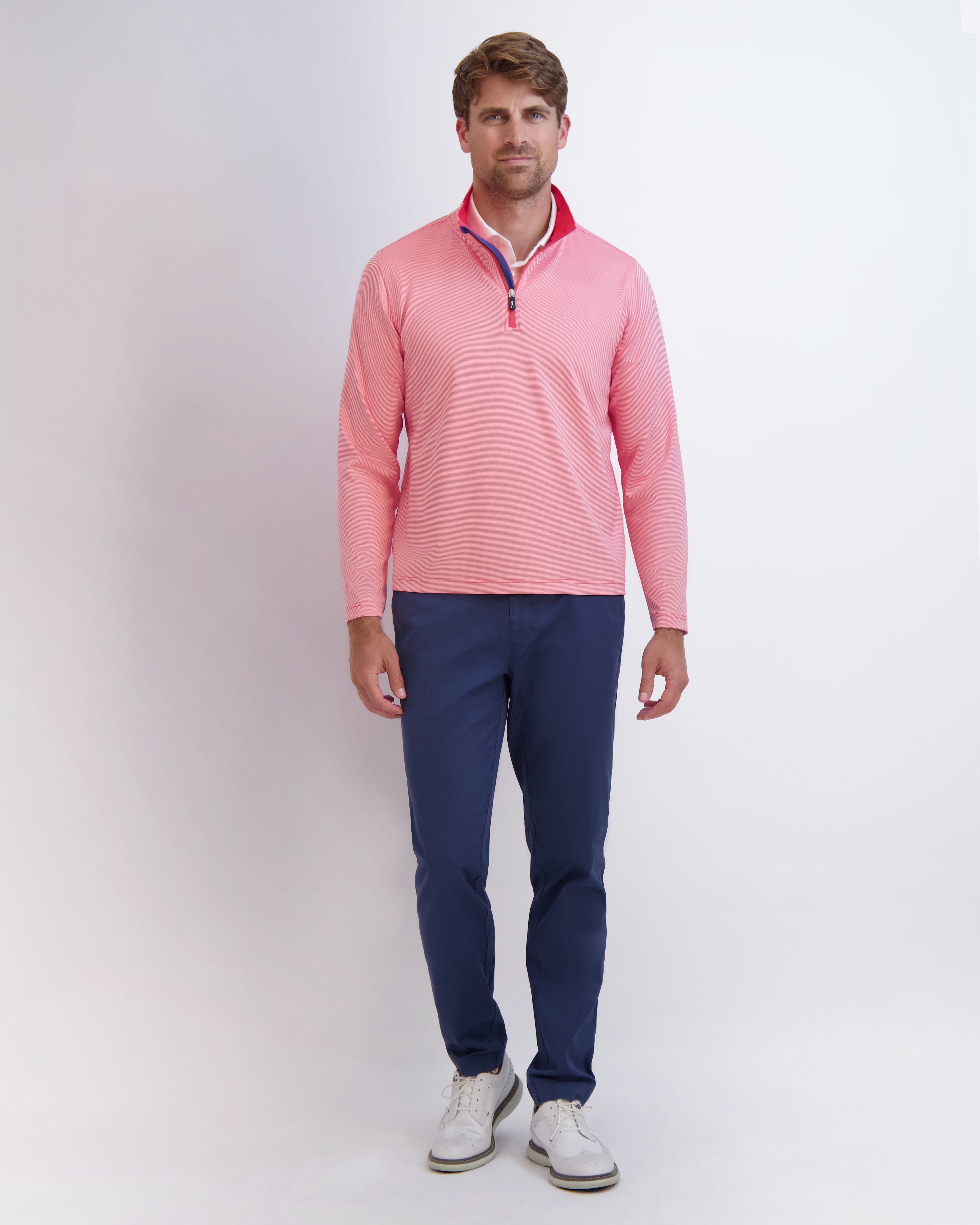 COUGHLIN Men's Quarter Zip Pullover Sweater - Lightweight & Comfortable for Casual Wear, Office, and Outdoor Activities