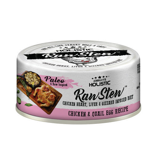 Premium Holistic Raw Stew Wet Food for Dogs & Cats - Grain-Free, All-Natural Ingredients, Balanced Nutrition - 80g Can - Perfect for Picky Eaters & Sensitive Stomachs - Ideal for Mealtime, Travel & Training Treats