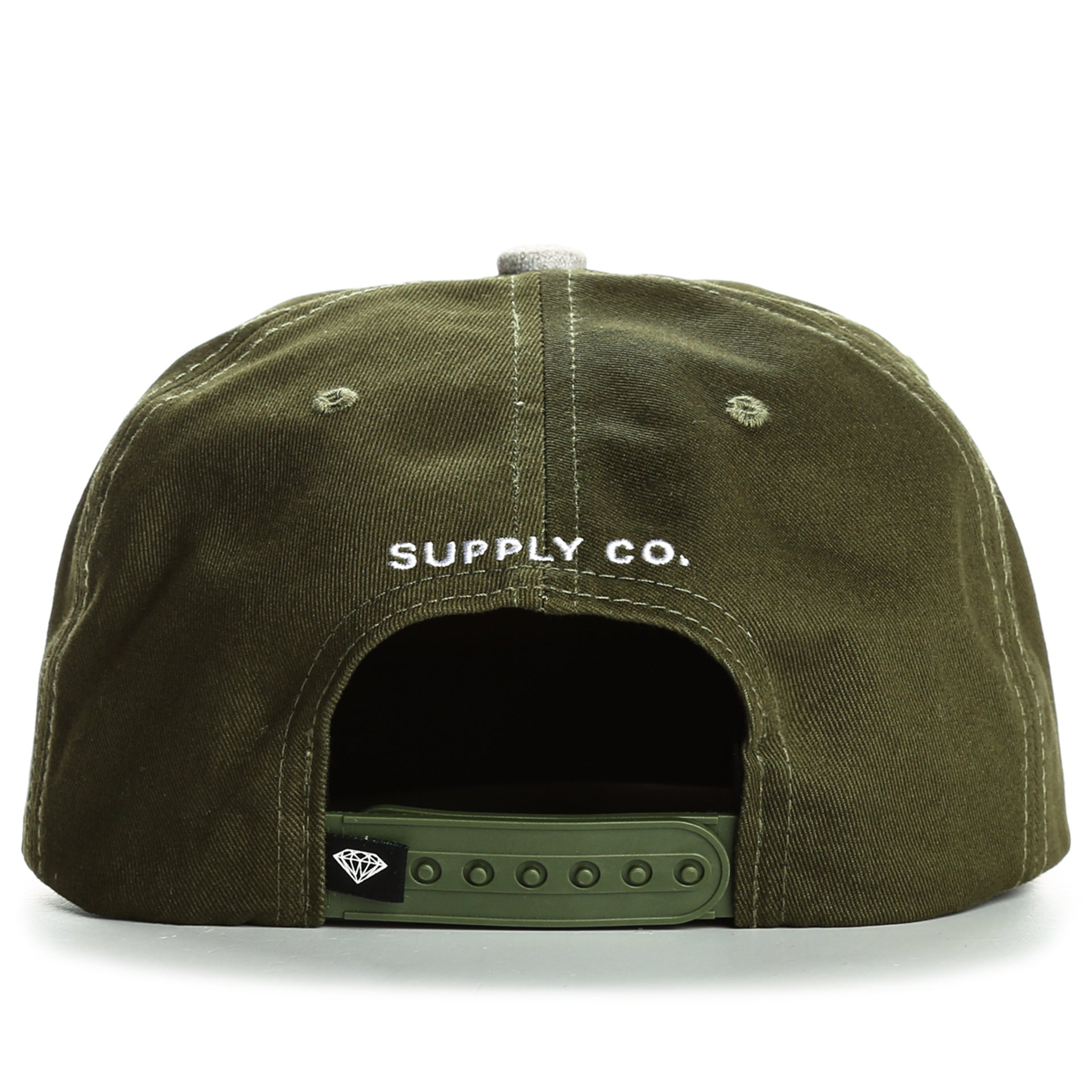 Diamond OG Script Hat Snapback - Olive Green Adjustable Baseball Cap for Men & Women | Perfect for Streetwear, Hip-Hop Fashion, and Casual Outfits