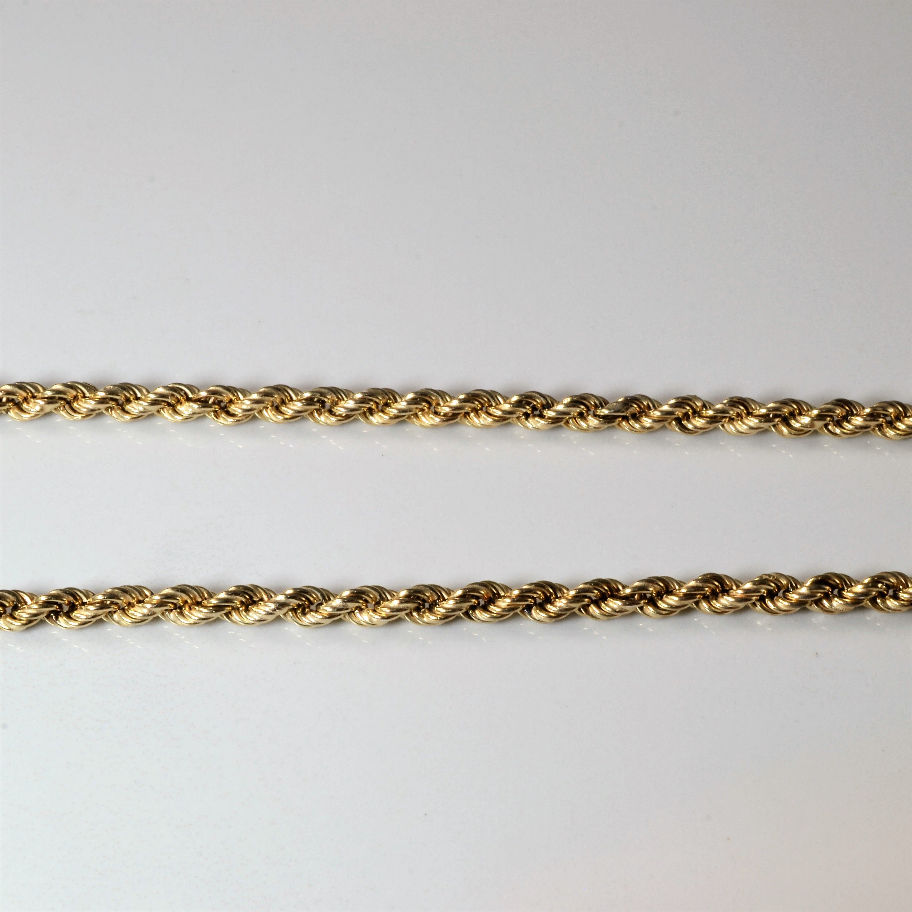 10K Yellow Gold Rope Chain Necklace 18 Inches - Durable & Stylish Jewelry for Men & Women | Perfect for Everyday Wear, Gifts & Special Occasions