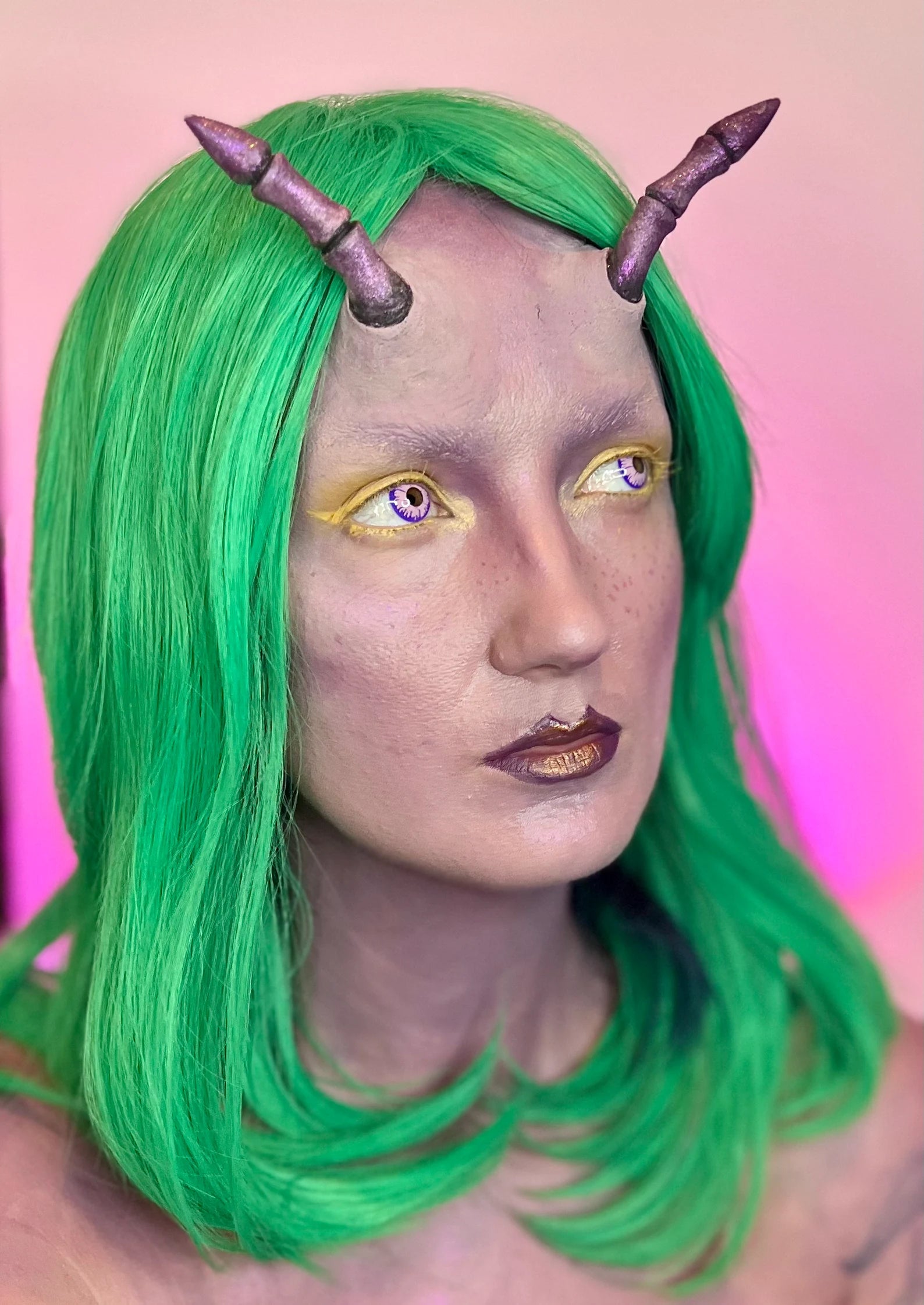 Obsidian FX Alien Antennae Silicone Prosthetic - Realistic Sci-Fi Costume Accessory for Cosplay, Halloween & Theatrical Performances