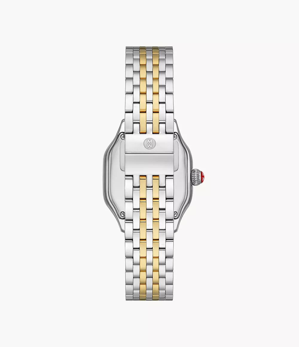 Elegant Meggie Two-Tone 18K Gold Plated Diamond Dial Watch for Women | Luxury Dress Watch for Formal Events & Special Occasions