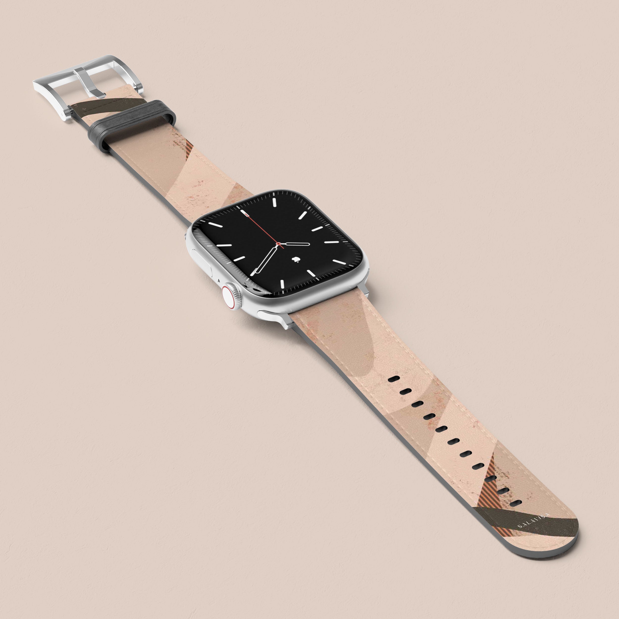 Organic Beige Apple Watch Band - Soft, Eco-Friendly, Comfortable Strap for Workouts, Running & Everyday Use