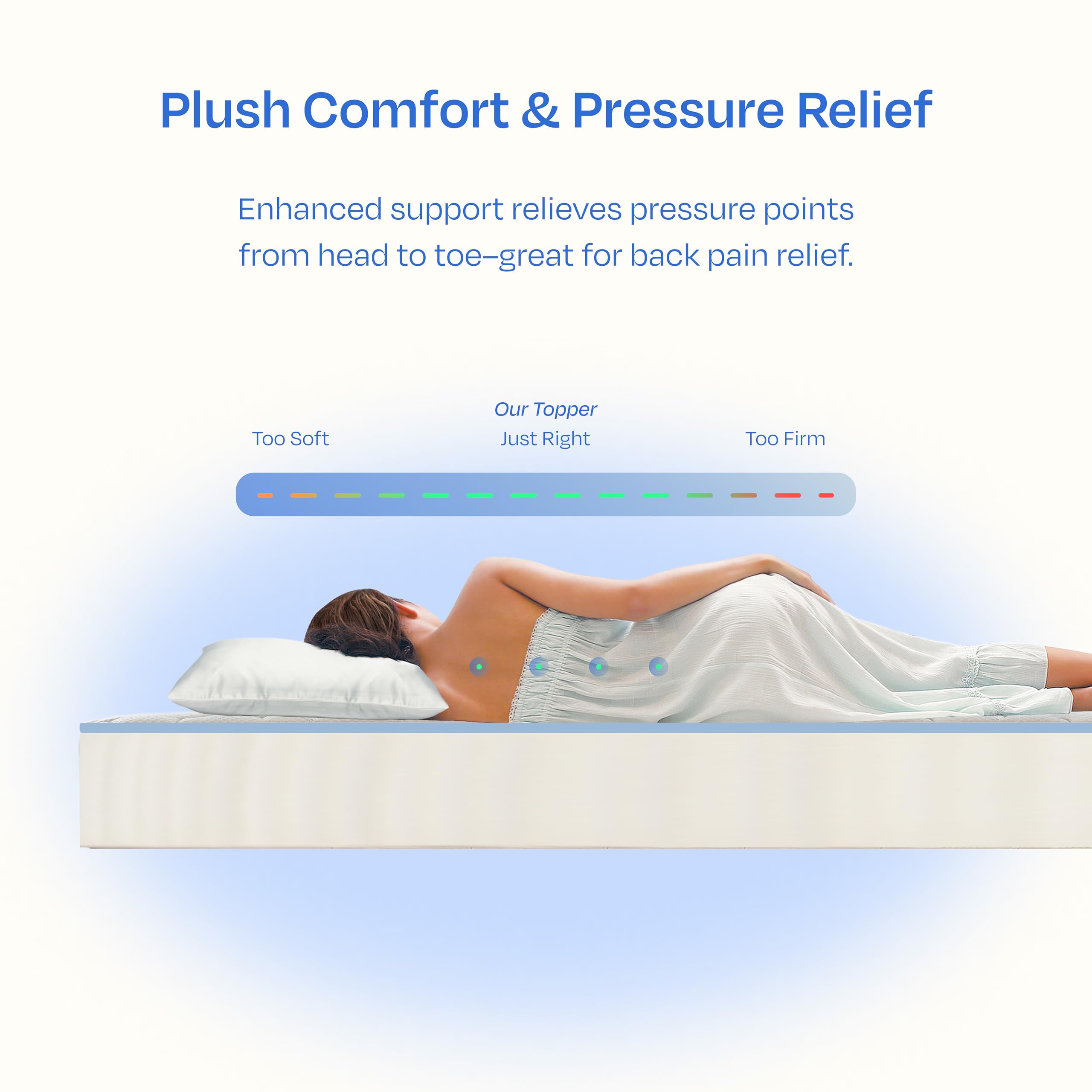 California Design Den Twin XL Cooling Mattress Topper - 900 GSM Pillow Top for Restful Sleep, Breathable & Skin-Friendly | Perfect for Hot Sleepers, Dorm Rooms & Guest Beds