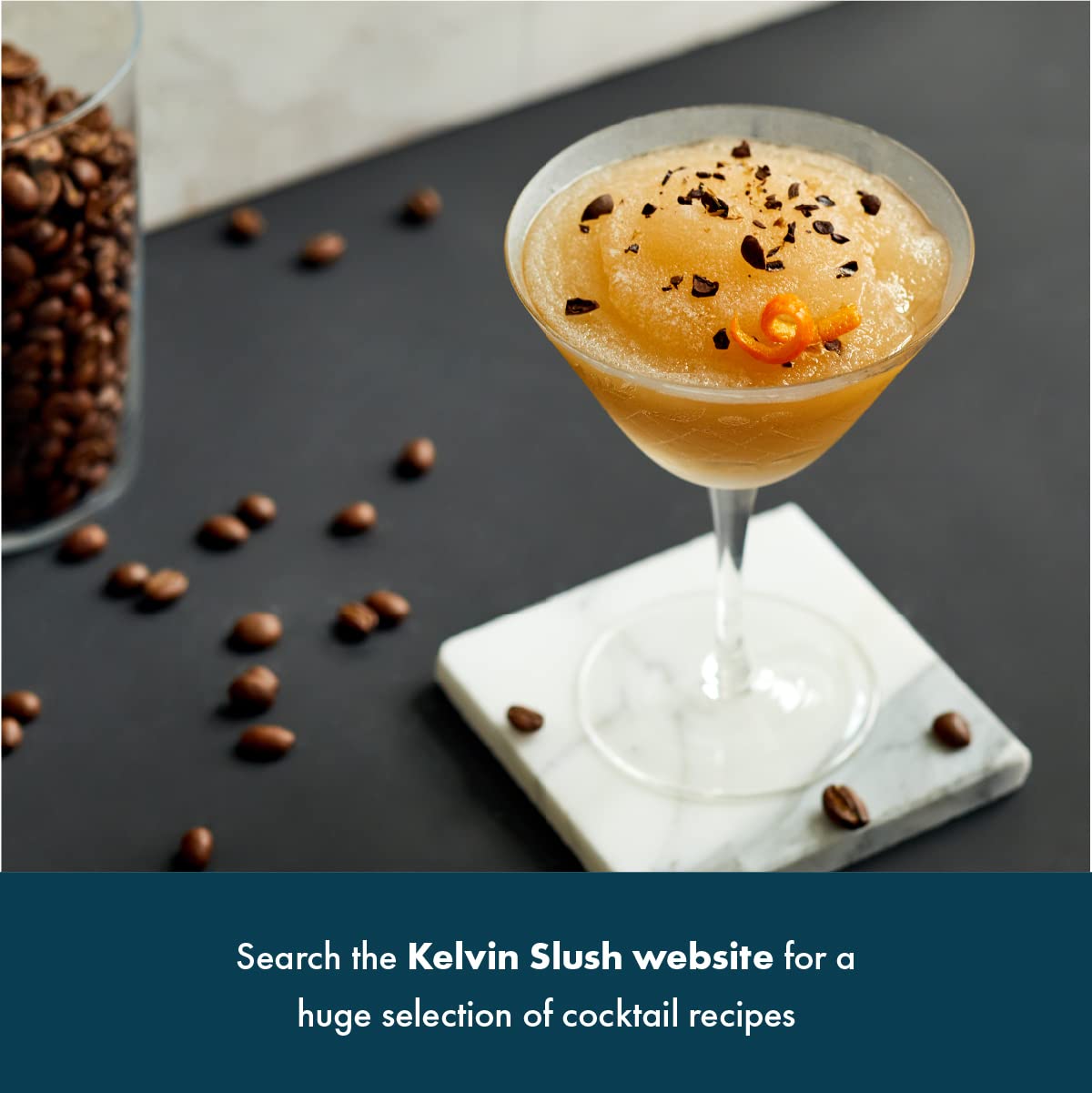 Kelvin Slush Co. Organic Frozen Cocktail & Slush Mix - Award-Winning Slush Machine & Blender Mix for Bars, Restaurants & Home Use - Perfect for Coffee Shops, Parties & Summer Refreshments