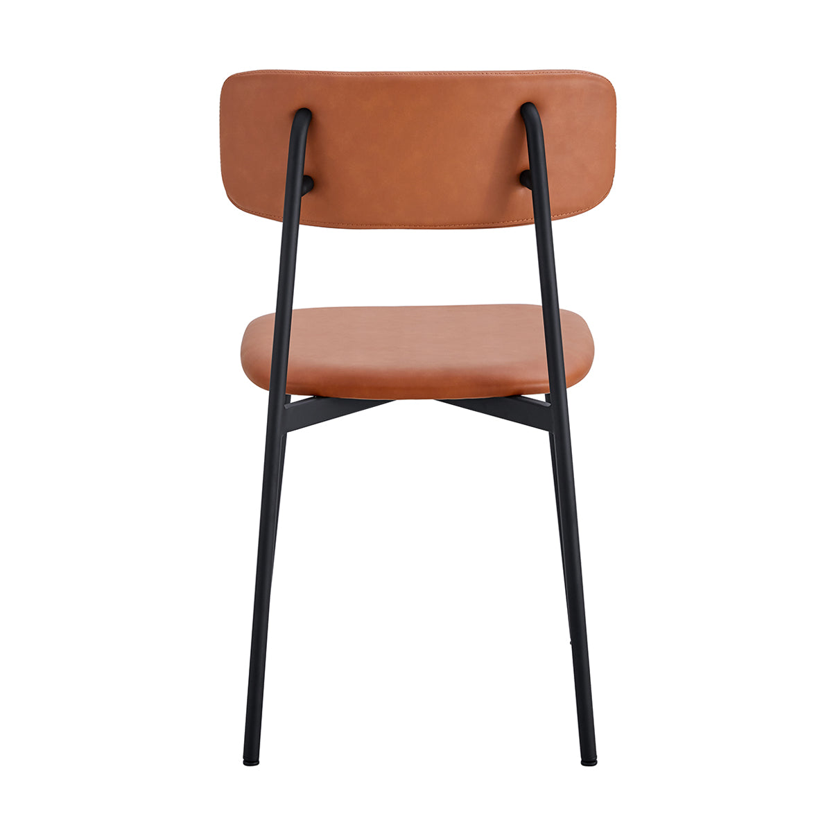 Bailey Leatherette Dining Chairs Set of 2 - Modern PU Leather Upholstered Side Chairs for Kitchen, Dining Room, or Office - Comfortable & Stylish Seating Solution