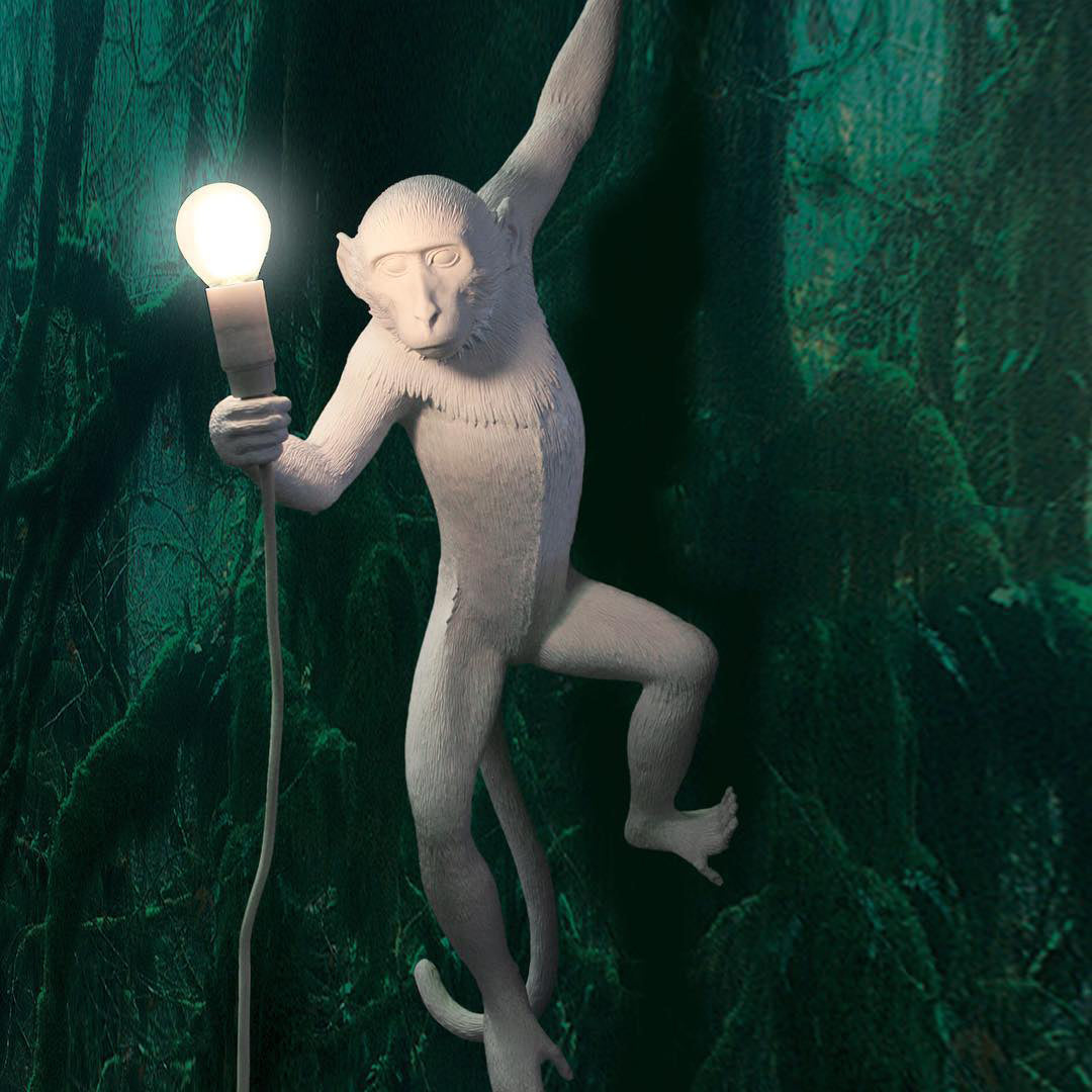 Cute Monkey Wall Lamp - LED Night Light for Kids Room, Nursery, Bedroom - Fun Animal-Themed Decor for Children's Spaces
