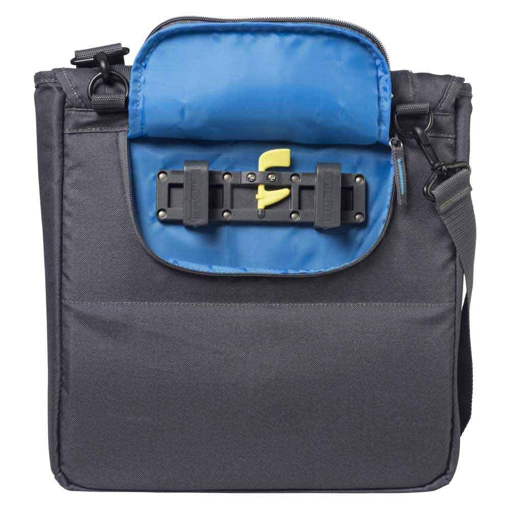 Unisex Basil Sport Design Commuter Handlebar Bag - 18L Graphite for Cycling, Commuting & Outdoor Adventures