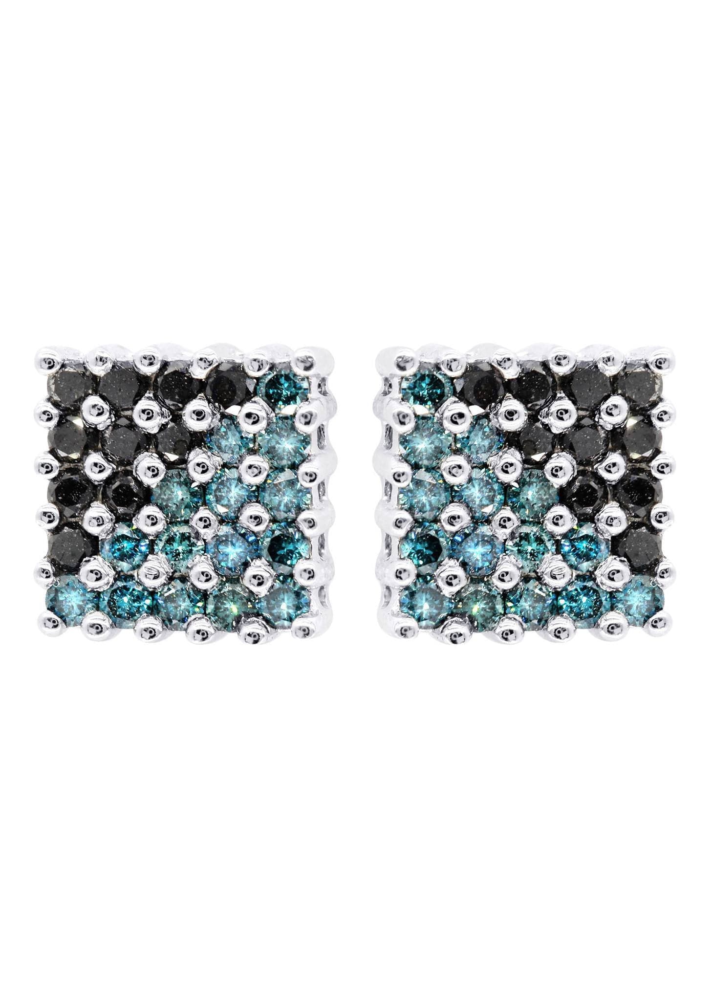 1.86 Carat Diamond Stud Earrings for Men in 14K White Gold – Perfect for Gifts, Weddings & Special Occasions