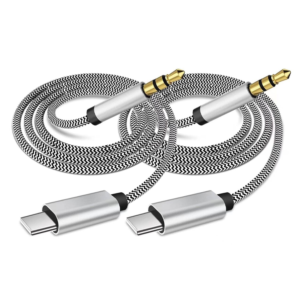 MFi Certified USB C to 3.5mm Aux Audio Cable for iPhone 16/15 Series - Nylon Braided Car Stereo Headphone Jack Adapter for iPhone 16/16 Plus/16 Pro/16 Pro Max/15/15 Pro - Perfect for Car Audio & Home Speakers