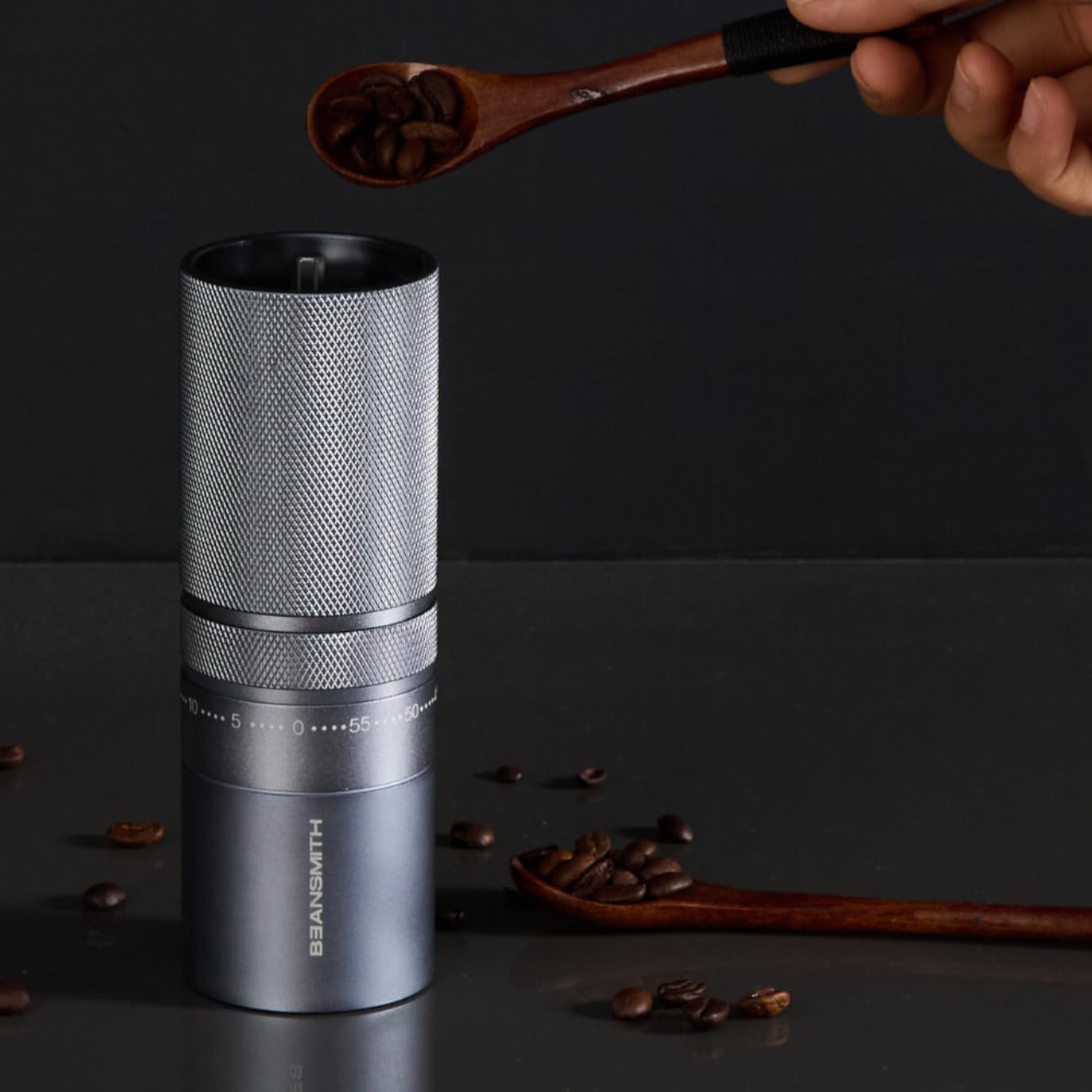 Premium M1 Manual Coffee Grinder - 60-Click Adjustable Stainless Steel Conical Burr Mill with 30g Capacity | Perfect for Espresso, French Press, Turkish & Cold Brew Coffee | Portable Hand Grinder for Camping, Travel & Home Use