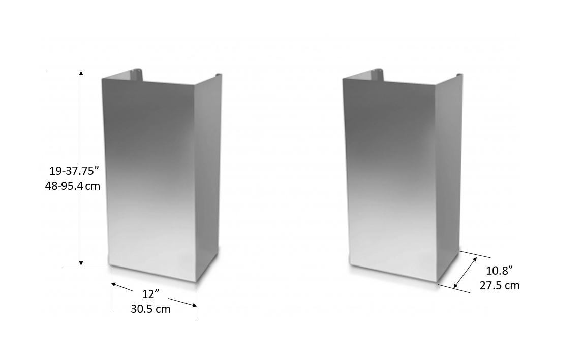 Premium Glass Chimney Set GCP430/GCP436 - Elegant Fireplace Cover for Home Decor & Safety | Perfect for Living Rooms, Bedrooms & Outdoor Fire Pits