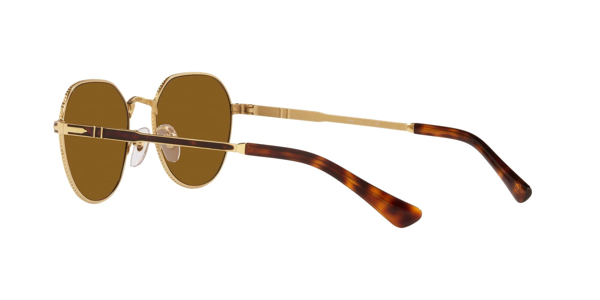 Persol PO2486S Hexagonal Sunglasses for Men & Women - UV Protection Polarized Lenses - Fashionable Retro Style for Driving, Travel & Outdoor Activities
