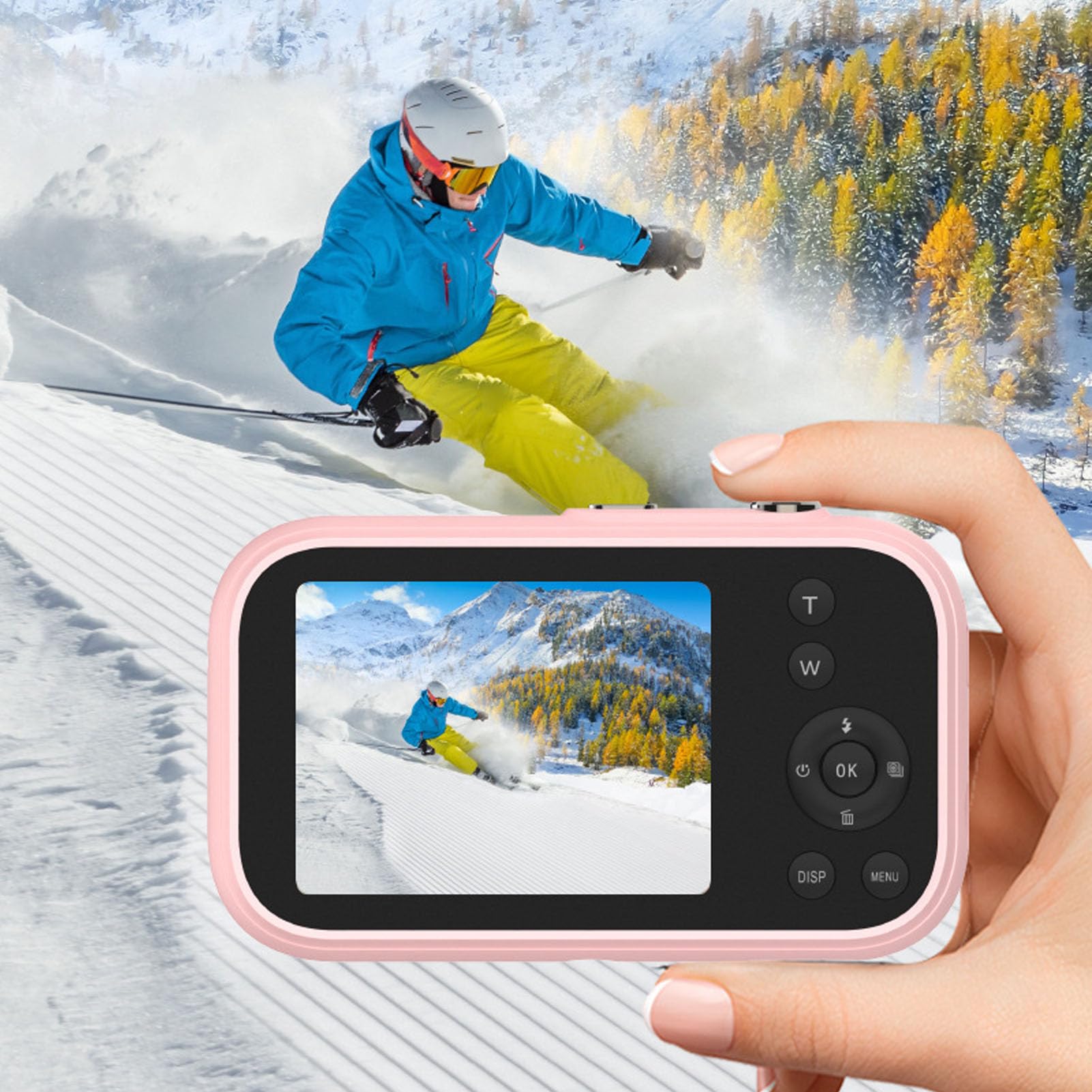 16X Zoom Kids Digital Camera, 48MP 4K Video with 20 Filters - Perfect for Travel & Gifts