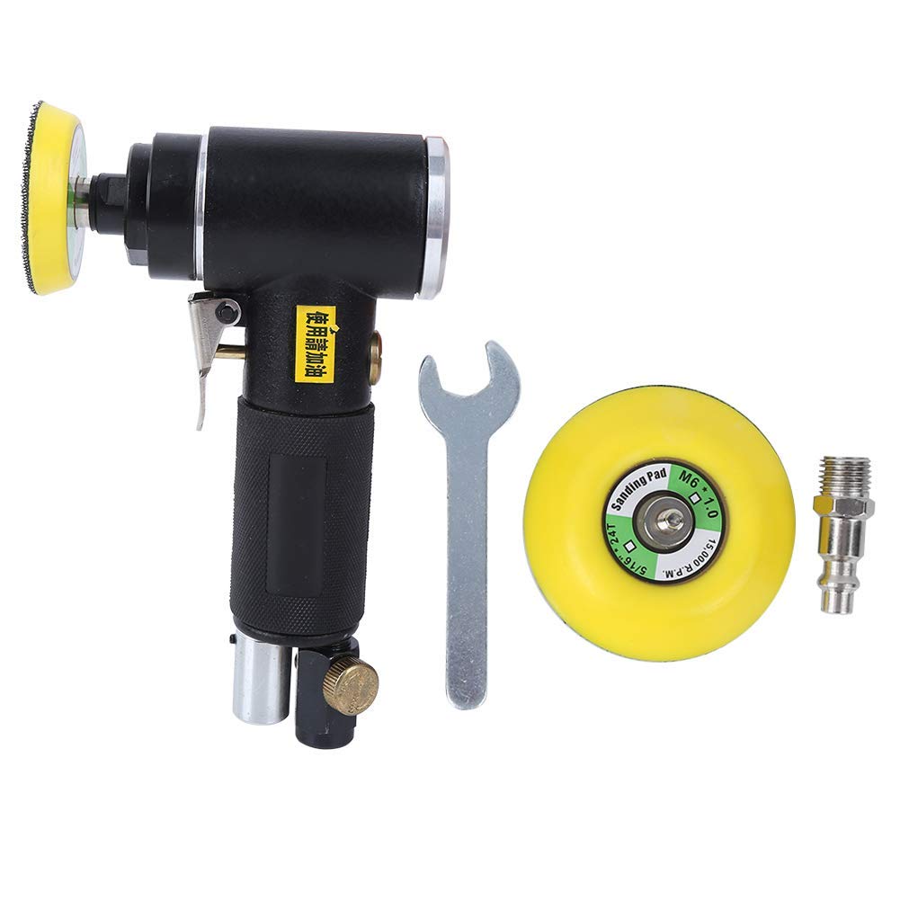 2/3 Inch Random Orbital Air Sander - High Speed Pneumatic Polisher for Auto Body Work & Wood Finishing - Perfect for Car Detailing, Furniture Restoration & Metal Sanding