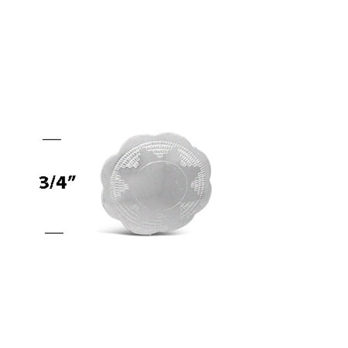 Sterling Silver Concho Bordered Star Pendant - Western & Southwestern Style Leather Conchos for Jewelry Making - Perfect for Necklaces, Bracelets, and Western Fashion Accessories