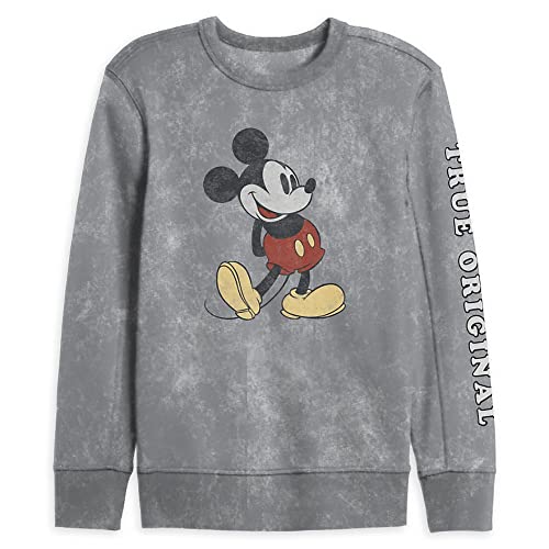 Disney Mickey Mouse Pullover Sweatshirt for Boys - Cute Cartoon Hoodie for Kids, Soft Cotton Fleece Jacket for School, Playdates & Family Outings