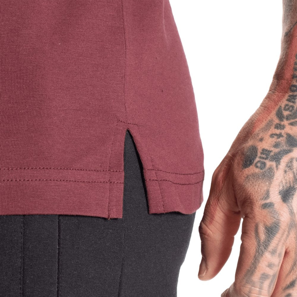 Better Bodies Gym Tapered Tee - Premium Workout T-Shirt for Men (Maroon) | Comfortable Training Apparel for Gym, Running & Fitness