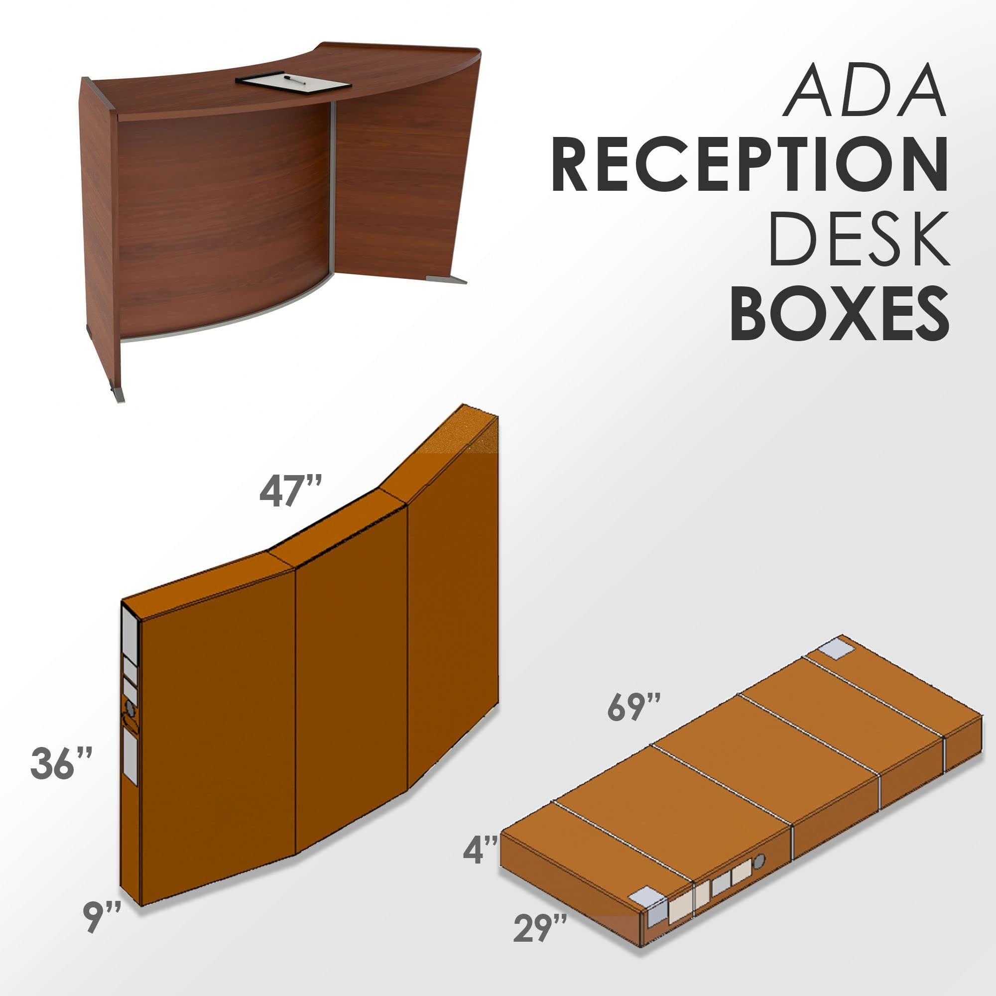 Linea Italia Modern Office Reception Desk - 63