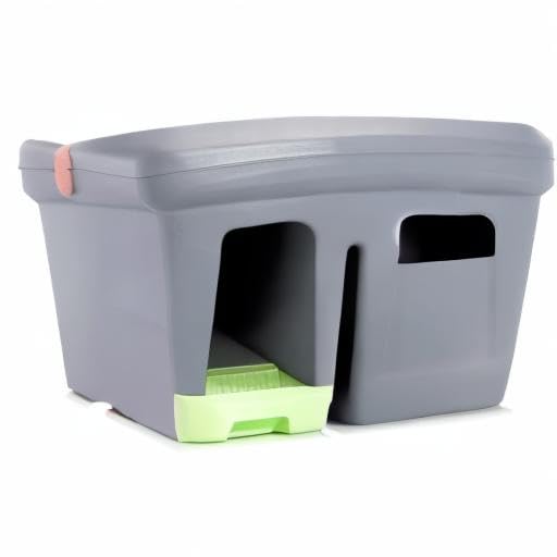 Premium Cat Litter Box - 90% Less Mess, Keeps Litter Contained | Durable & Easy Clean for Indoor Cats | Perfect for Small Spaces & Multi-Cat Homes