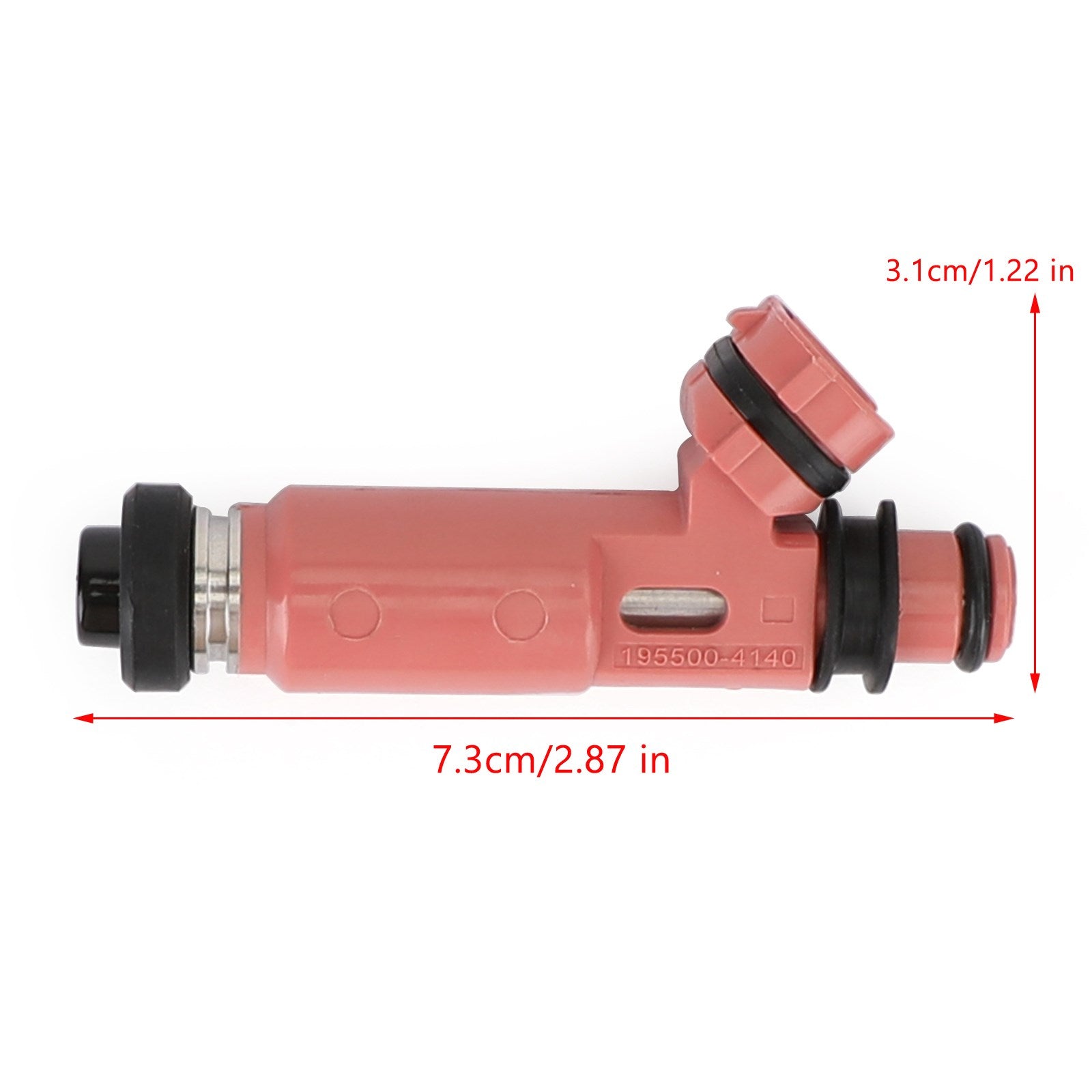 1 Pcs Fuel Injector 195500 4140 Compatible with Mitsubishi Pajero Sport 6G72 3.0L V6 Engine - Replacement Part for Improved Fuel Efficiency & Performance - Perfect for Off-Roading, Daily Commuting & Engine Maintenance