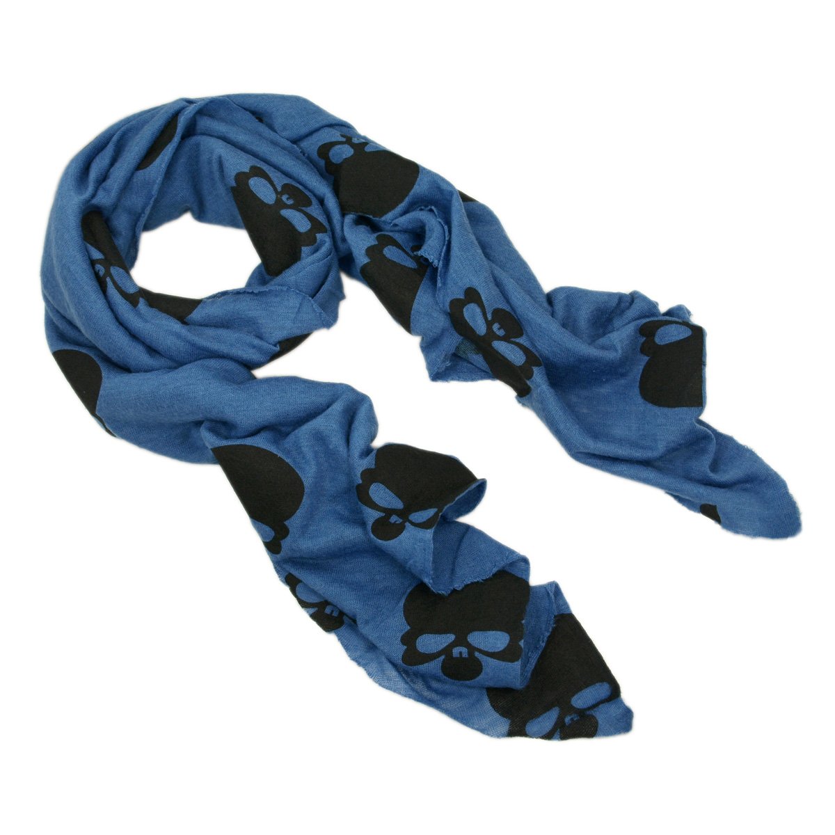 TrendsBlue Premium Soft Long Skull Print Scarf for Women - Stylish Winter Fashion Accessory for Outfits & Gifts