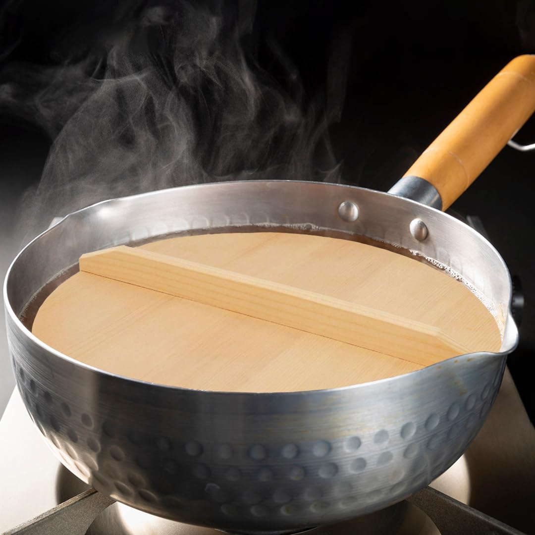 Premium Japanese Wooden Cooking Drop Lid (Otoshibuta) - 6.3