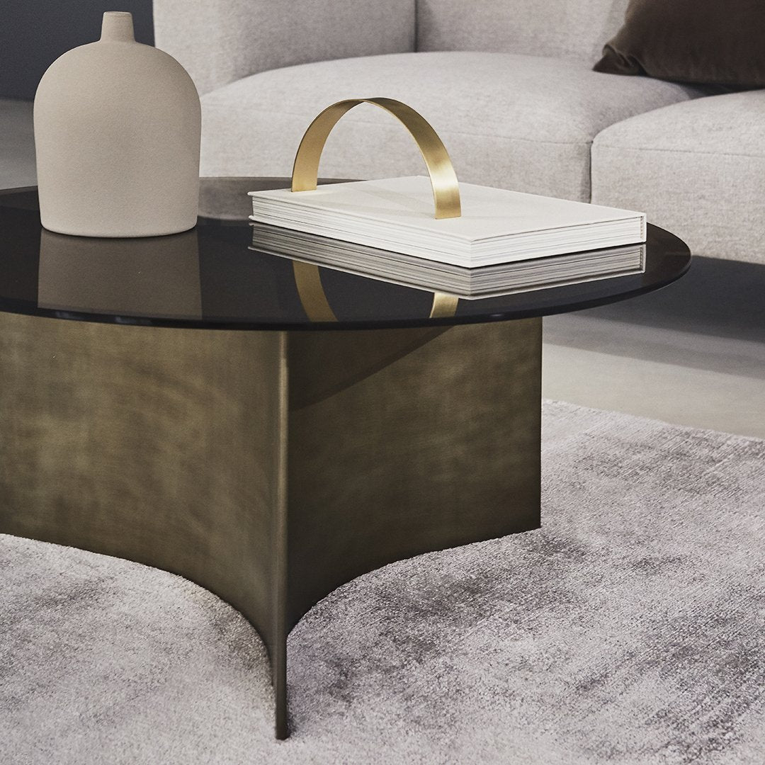 Modern Arc Coffee Table - Mid-Century Design, Solid Wood, Living Room Centerpiece for Home Decor | Perfect for Lounge, Family Room & Office Spaces