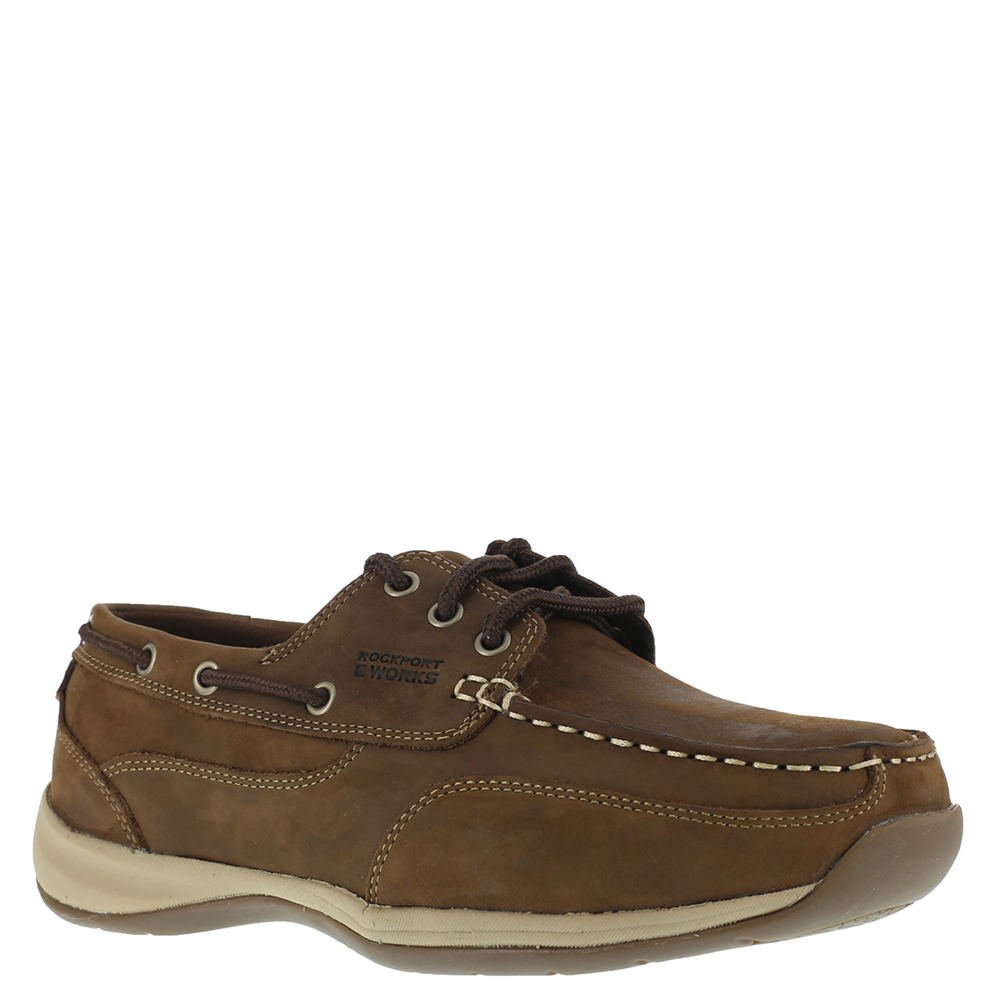 Rockport Women's Sailing Club 3-Eye Boat Shoe - Comfortable Leather Casual Slip-On Deck Shoes for Women | Perfect for Boating, Walking & Everyday Wear