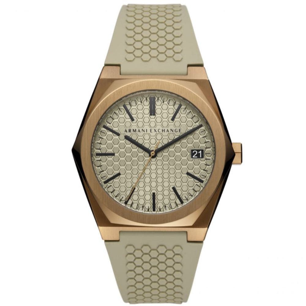 Armani Exchange AX2813 Men's Analog Quartz Watch with Silicone Strap - Stylish & Durable Timepiece for Business, Casual & Everyday Wear
