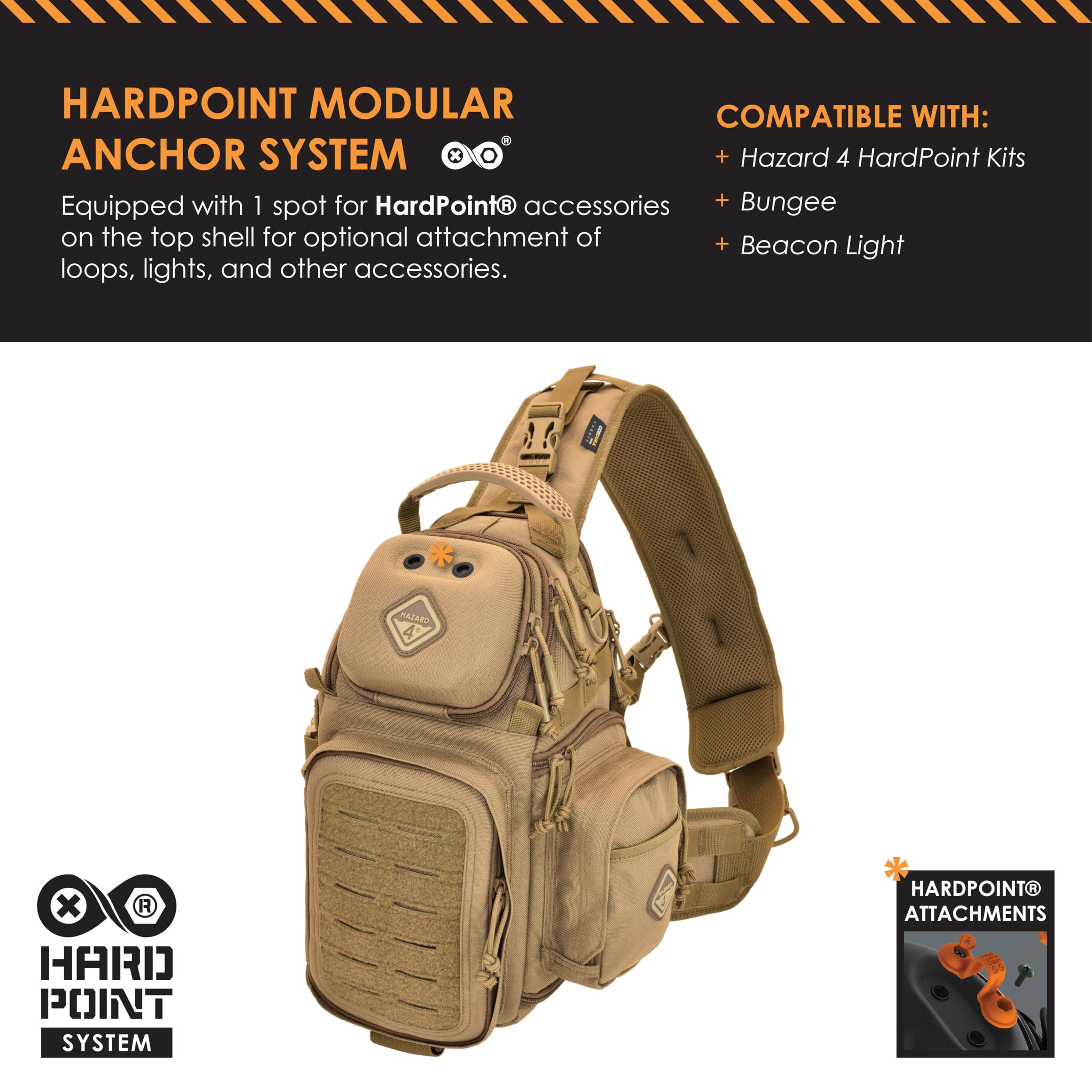 Hazard 4 Freelance Tactical Sling Bag - Water Resistant Crossbody Camera & Drone Carrier with MOLLE Attachment (6L) - Perfect for Outdoor Photography, Travel & Adventure Activities