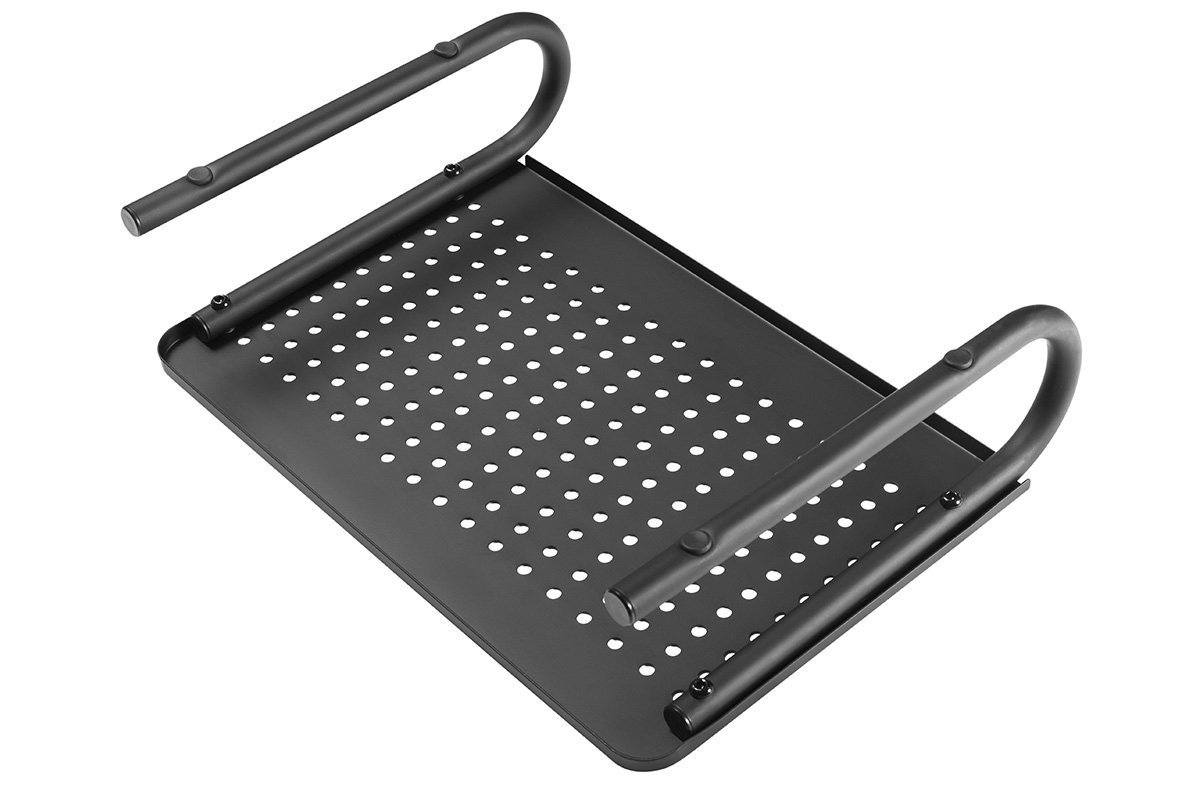 Adjustable Black Pop Monitor & Laptop Stand - Ergonomic Riser for Home & Office Workspace - Perfect for Computer, Notebook, MacBook & Tablet Use