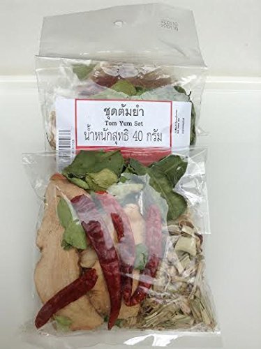 MJshop 4 Packs Tom Yum Original Natural Dried Herbs - Authentic Thai Soup Ingredients for Tom Yum Goong, Hot Pot & Asian Cooking
