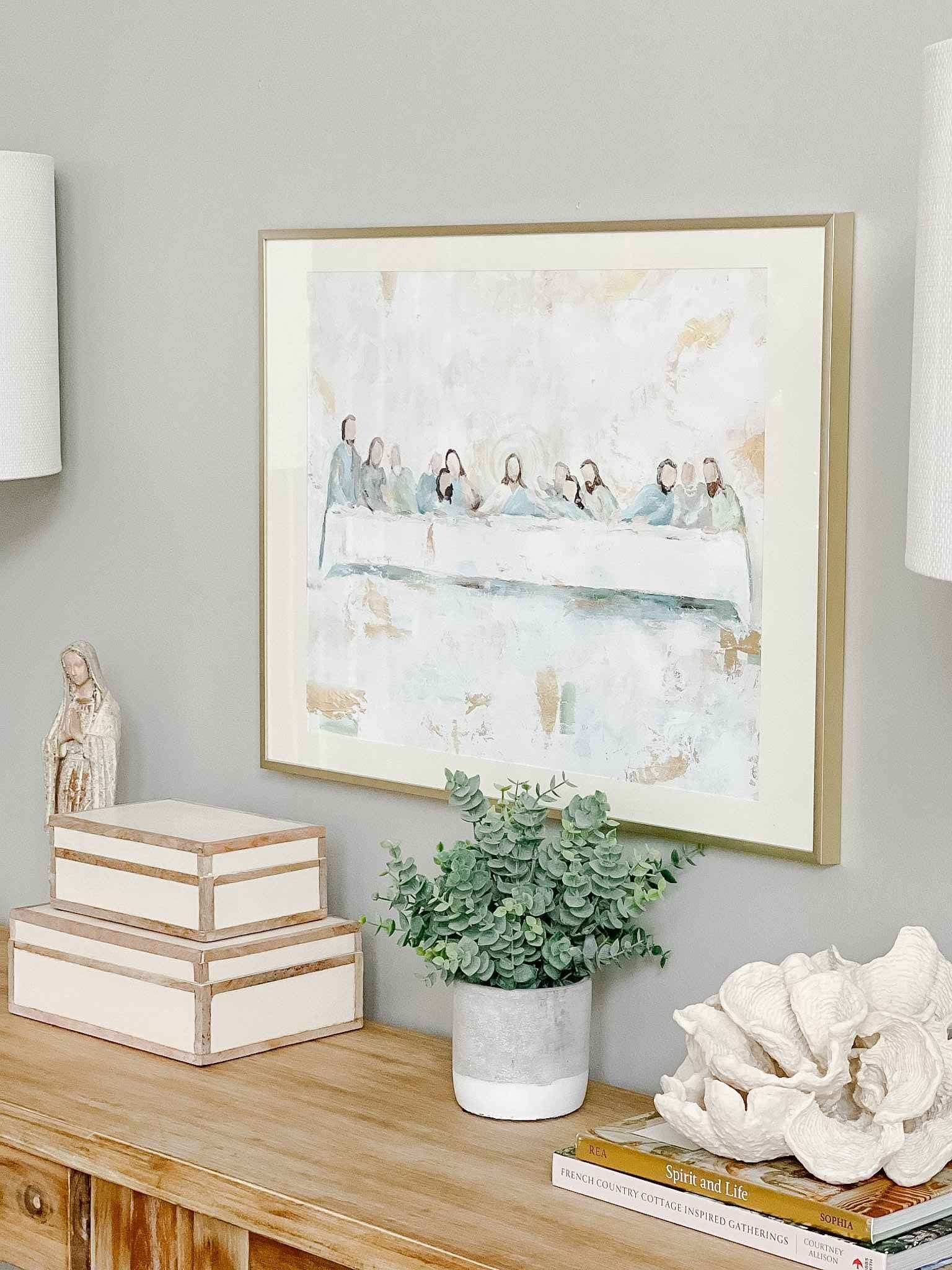 The Last Supper Wall Art Print - High Quality Jesus Christ Religious Painting for Home Decor, Church, and Office - Perfect for Living Room, Bedroom, and Gifts