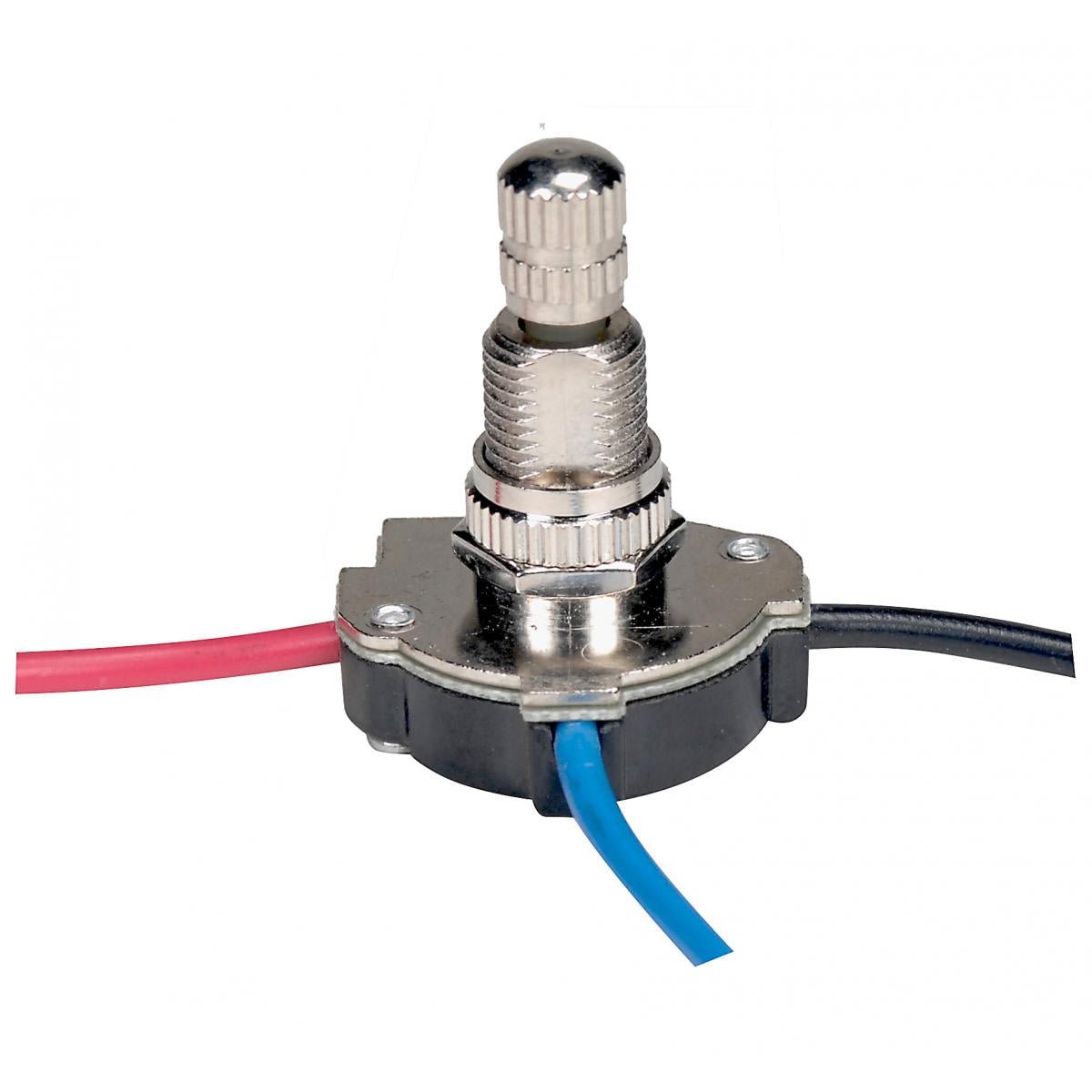 3-Way Metal Rotary Switch Nickel Plated - Heavy Duty Electrical Selector for Guitar Amps, Industrial Equipment & DIY Projects