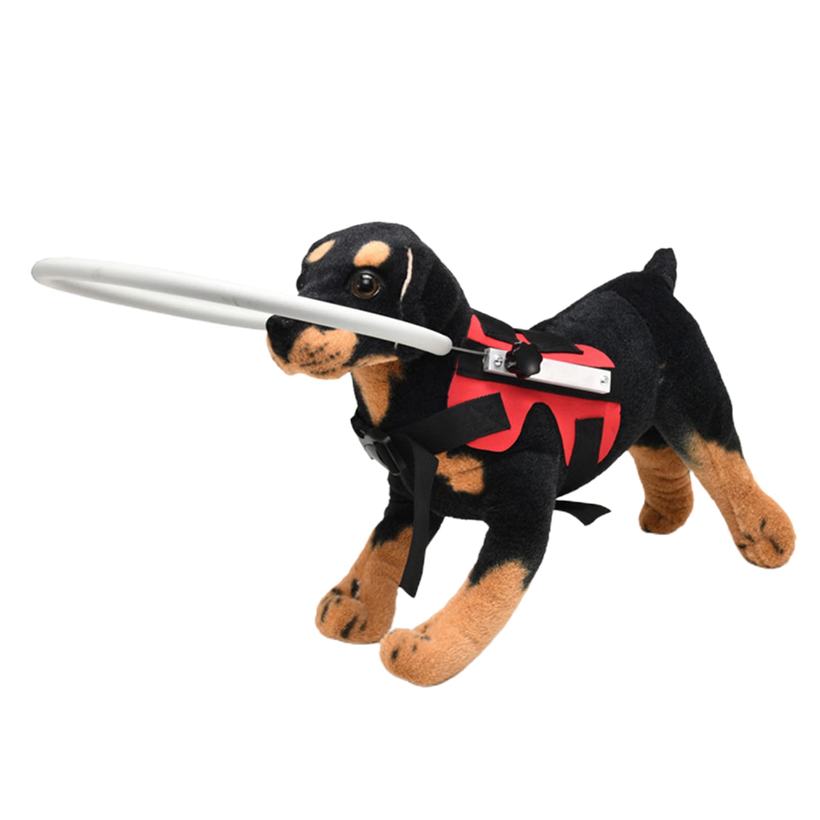 JENPECH Blind Dog Harness Guide - Safety Vest for Visually Impaired Pets to Prevent Accidents & Boost Confidence - Red Adjustable Support Harness for Blind Dogs - Perfect for Indoor Navigation, Outdoor Walks & Training Sessions