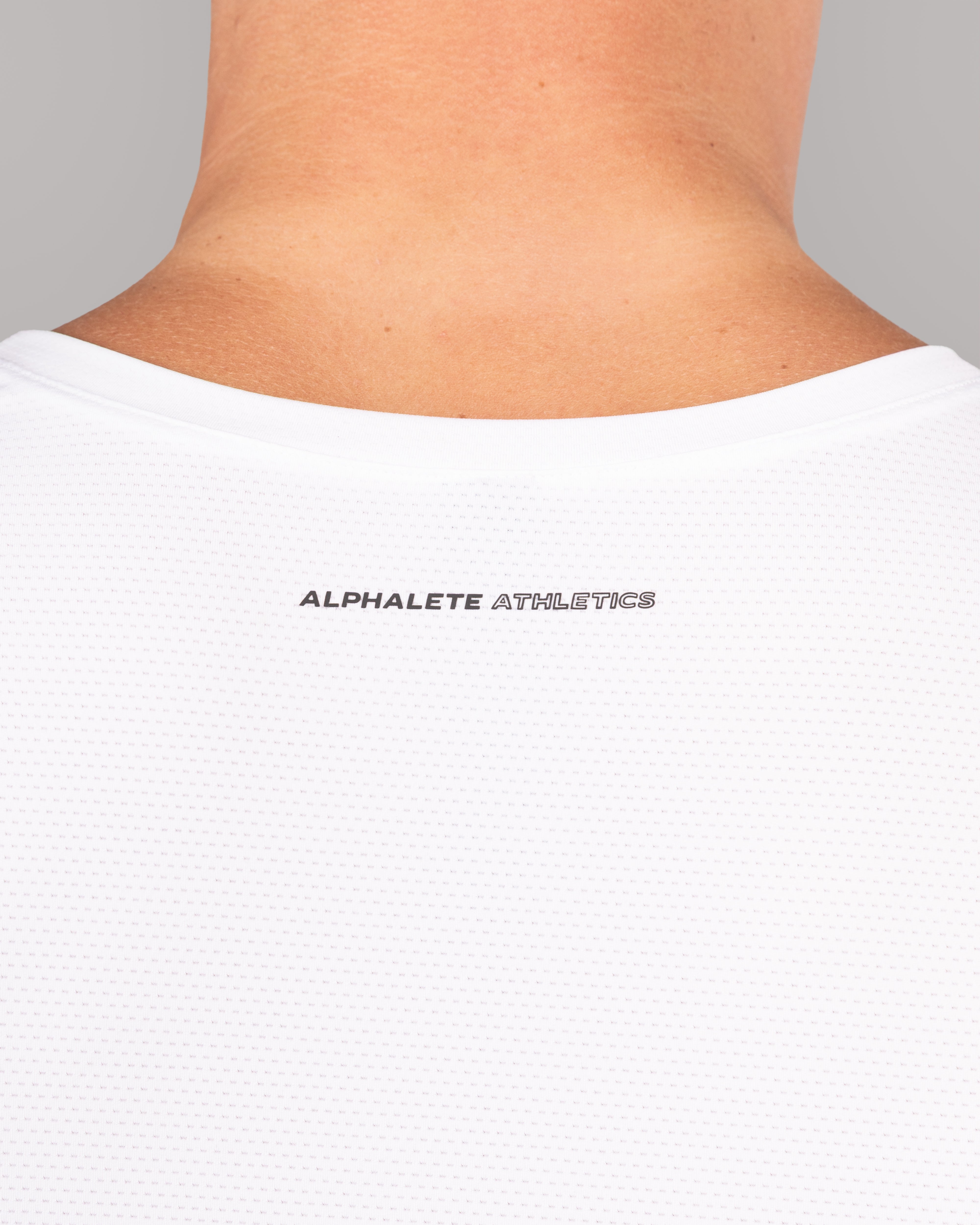 High-Performance Racer Tank Top - Breathable White Sports Shirt for Running, Gym & Workout | Men's Athletic Wear