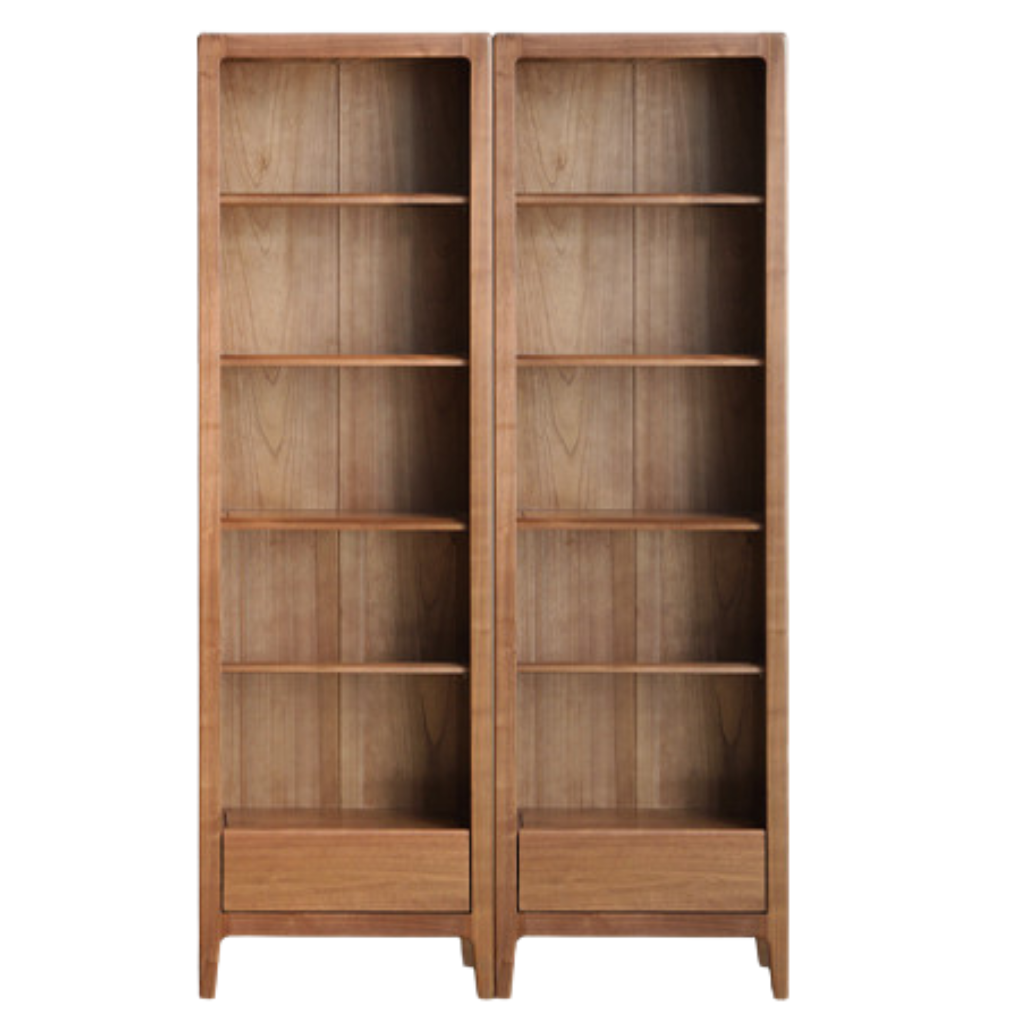 45.6x11.8x74.8 inch / 116x30x190 cm / Walnut color / North American black walnut AA 1.16 meters  (