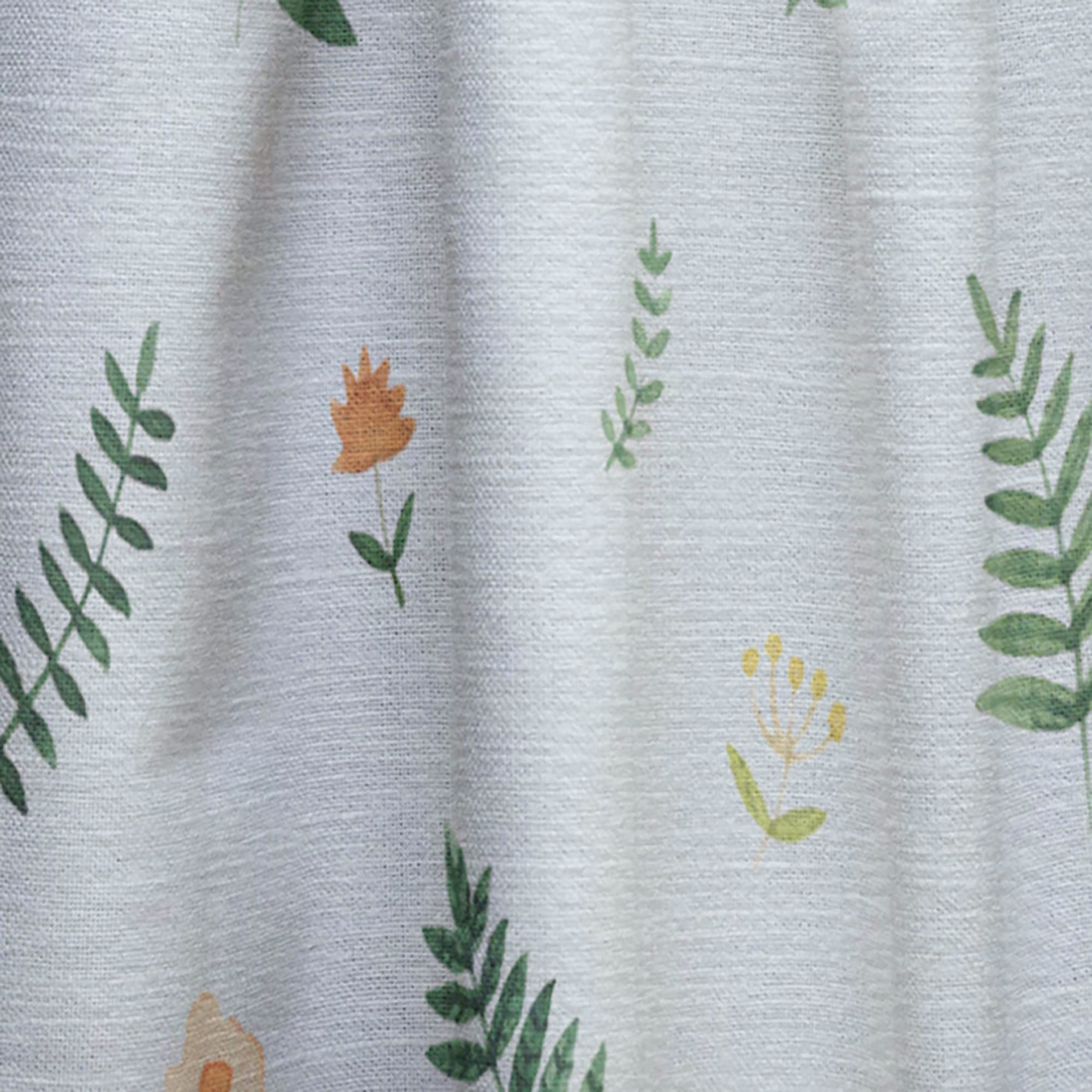 Retro Floral Pattern IX Thermal Insulated Curtains - 52x84 Inch Single Panel for Bedroom & Living Room - Blackout Drapes for Home Decor, Privacy & Energy Efficiency