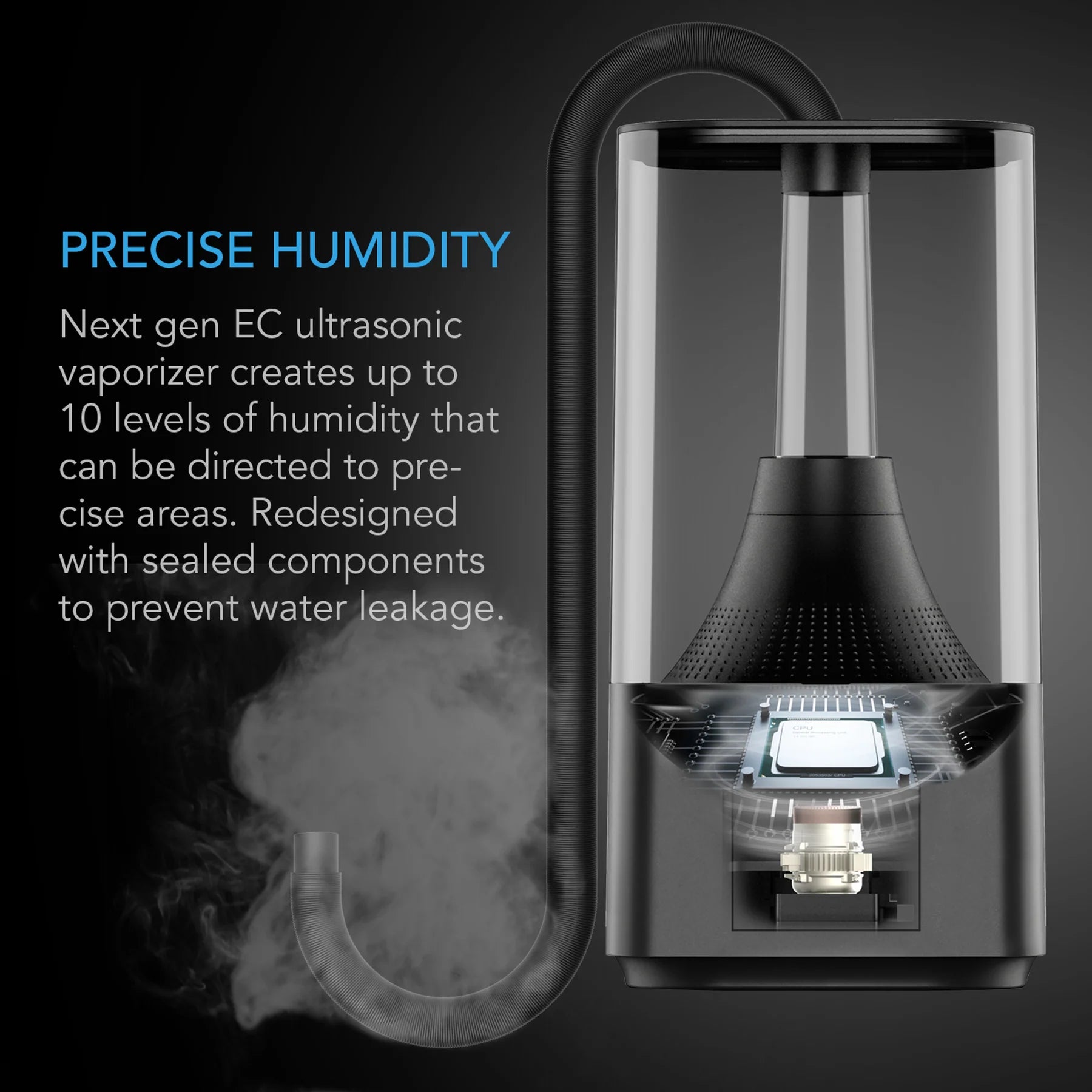 AC Infinity 4.5L Cloudforge T3 Humidifier Gen 2 (AC CFT3) - Smart Humidity Control for Grow Tents, Greenhouses & Indoor Gardens