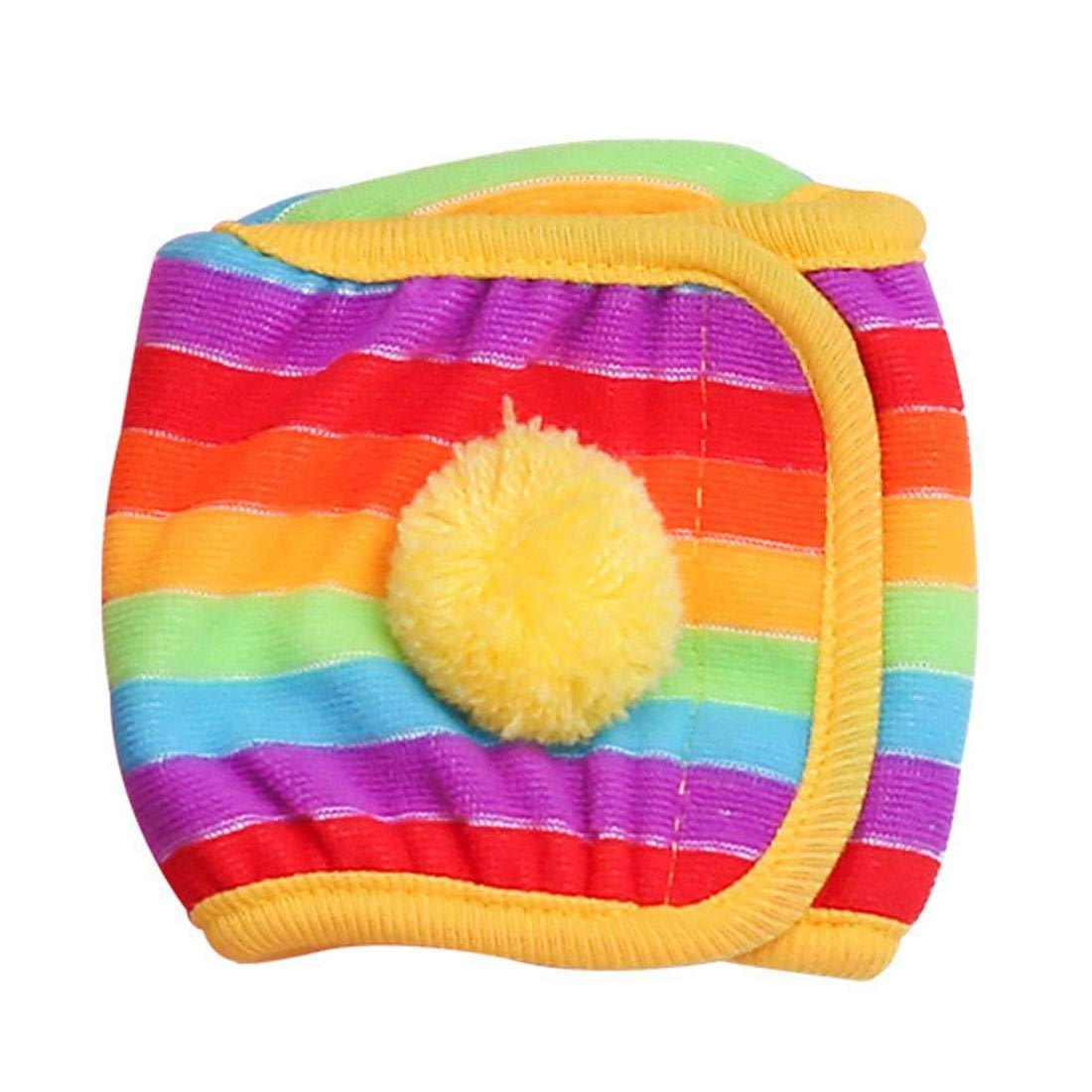 **Cartoon Pet Diapers for Small Male Dogs - Adjustable Belly Bands for Heat Cycle, Anti-Marking & Anti-Harassment - Soft & Breathable Dog Pants for Indoor/Outdoor Use**    *(场景: Perfect for house training, travel, vet visits, or preventing unwanted marking during your dog's heat cycle.)*