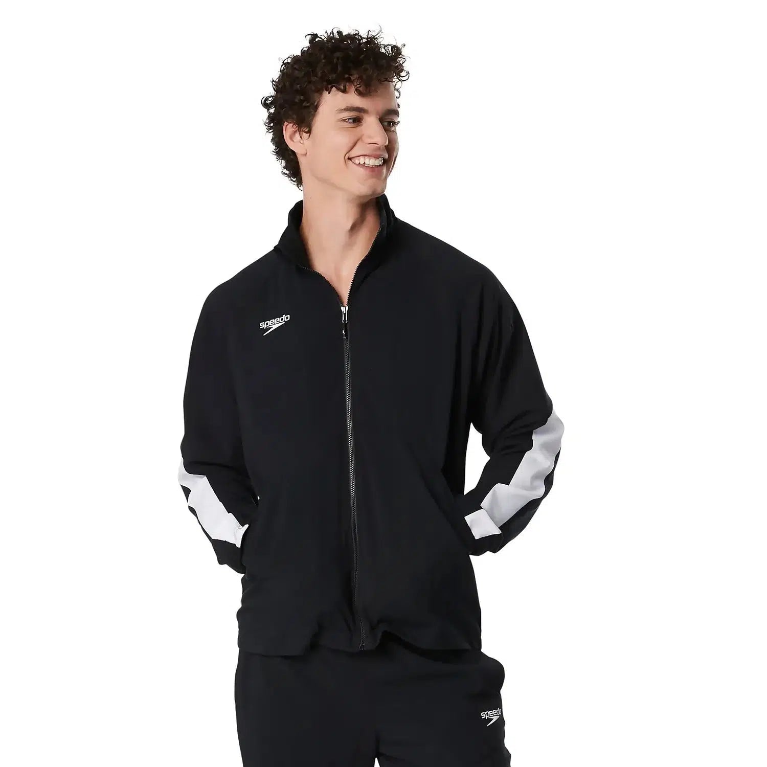 Men's Lightweight Warm Up Jacket - Breathable & Moisture Wicking for Gym, Running & Outdoor Sports