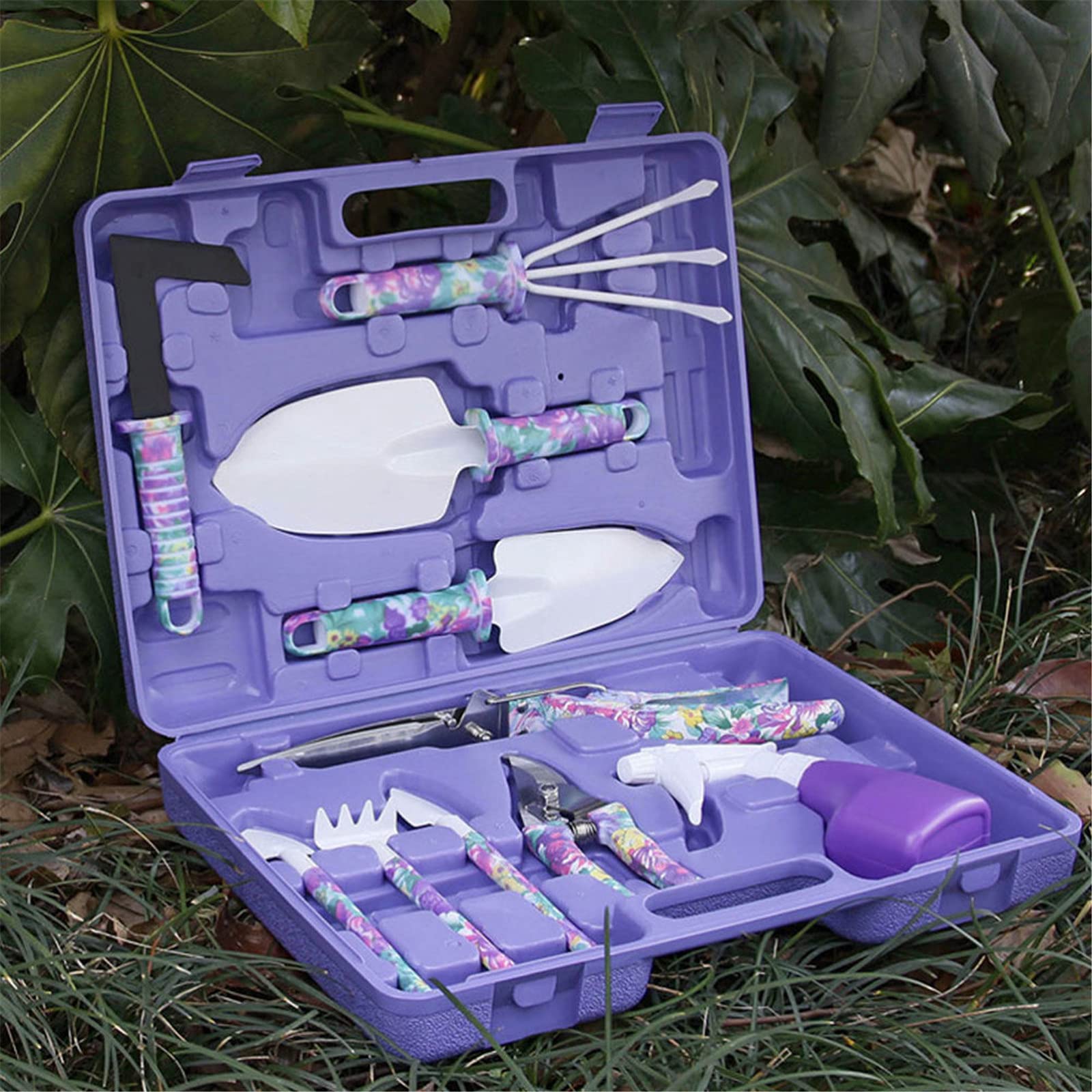 5/10Pcs Gardening Tools Set - Scissors, Shovel, Spade, Planting & Weeding Kit with Storage Box - Durable DIY Hand Tools for Home Garden, Lawn Care & Outdoor Planting (10pcs) - Perfect for Backyard Gardening, Landscaping & Flower Bed Maintenance