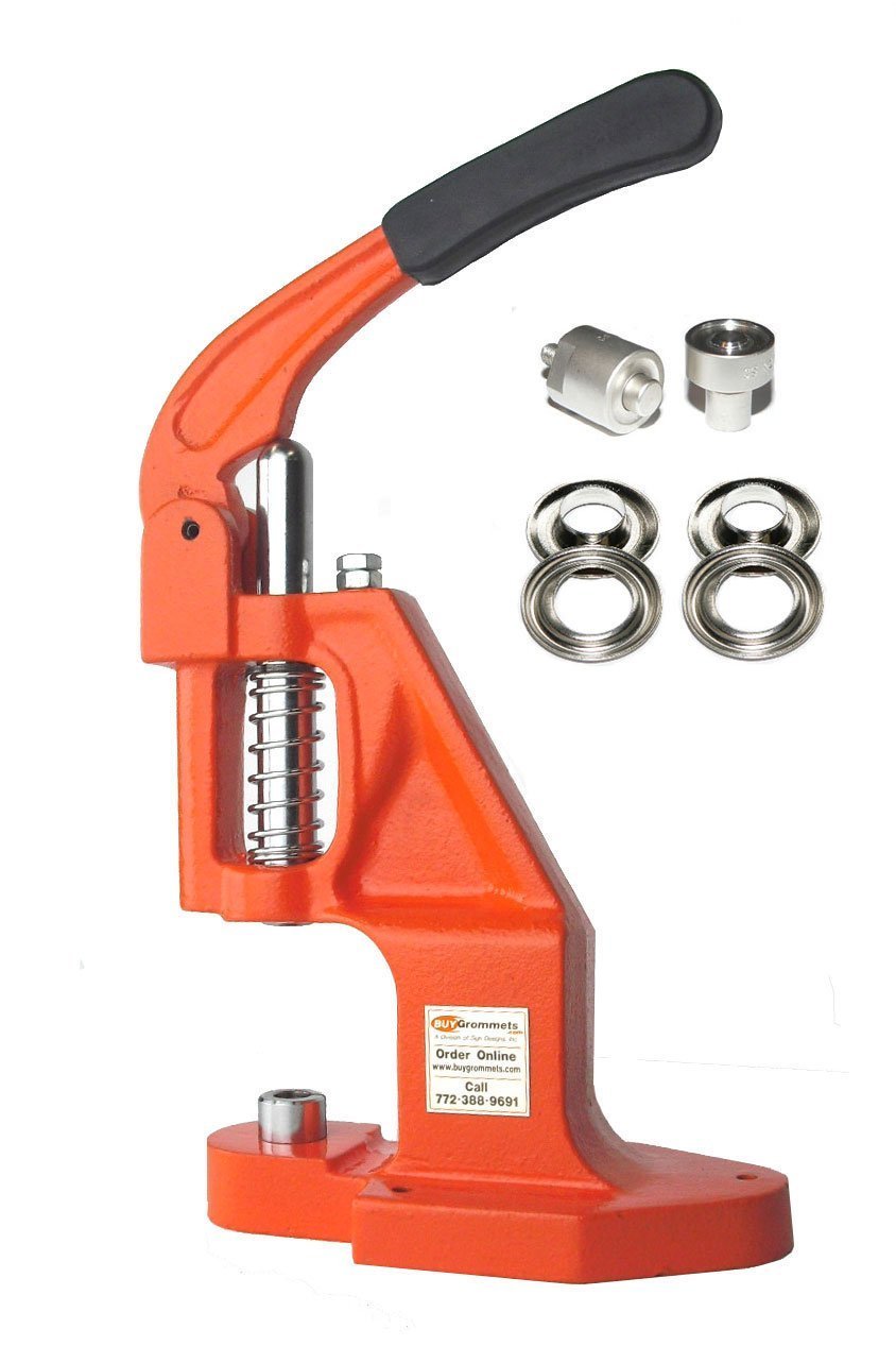 BGTEP Grommet Press Kit with 500 Nickel Grommets (7/16