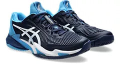 ASICS Men's COURT FF 3 Novak Tennis Shoes - Blue Expanse/White - High-Performance Tennis Footwear for Competitive Play & Court Training