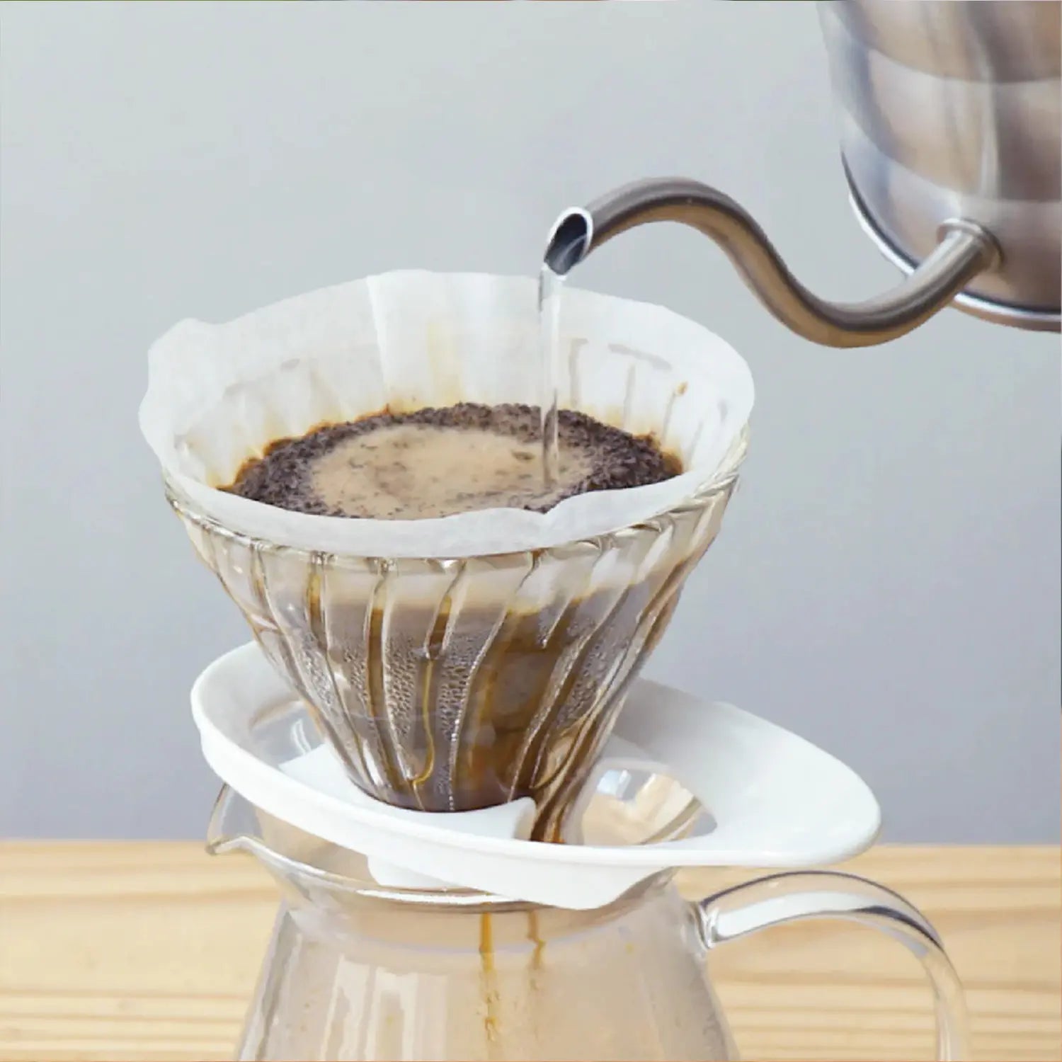 Hario V60 Heat Resistant Glass Coffee Dripper - Premium Pour Over Coffee Maker for Home & Office Brewing - Perfect for Specialty Coffee Lovers & Baristas